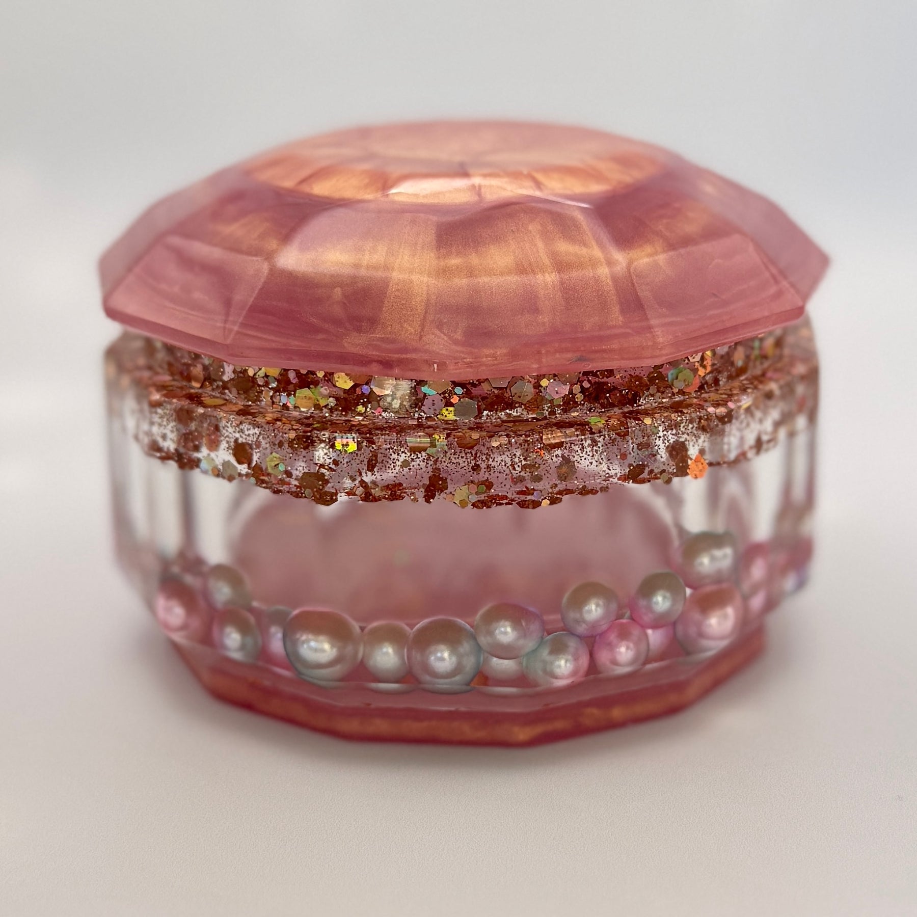 Resin Luxury Vanity Set - Gilded Rose Pearl