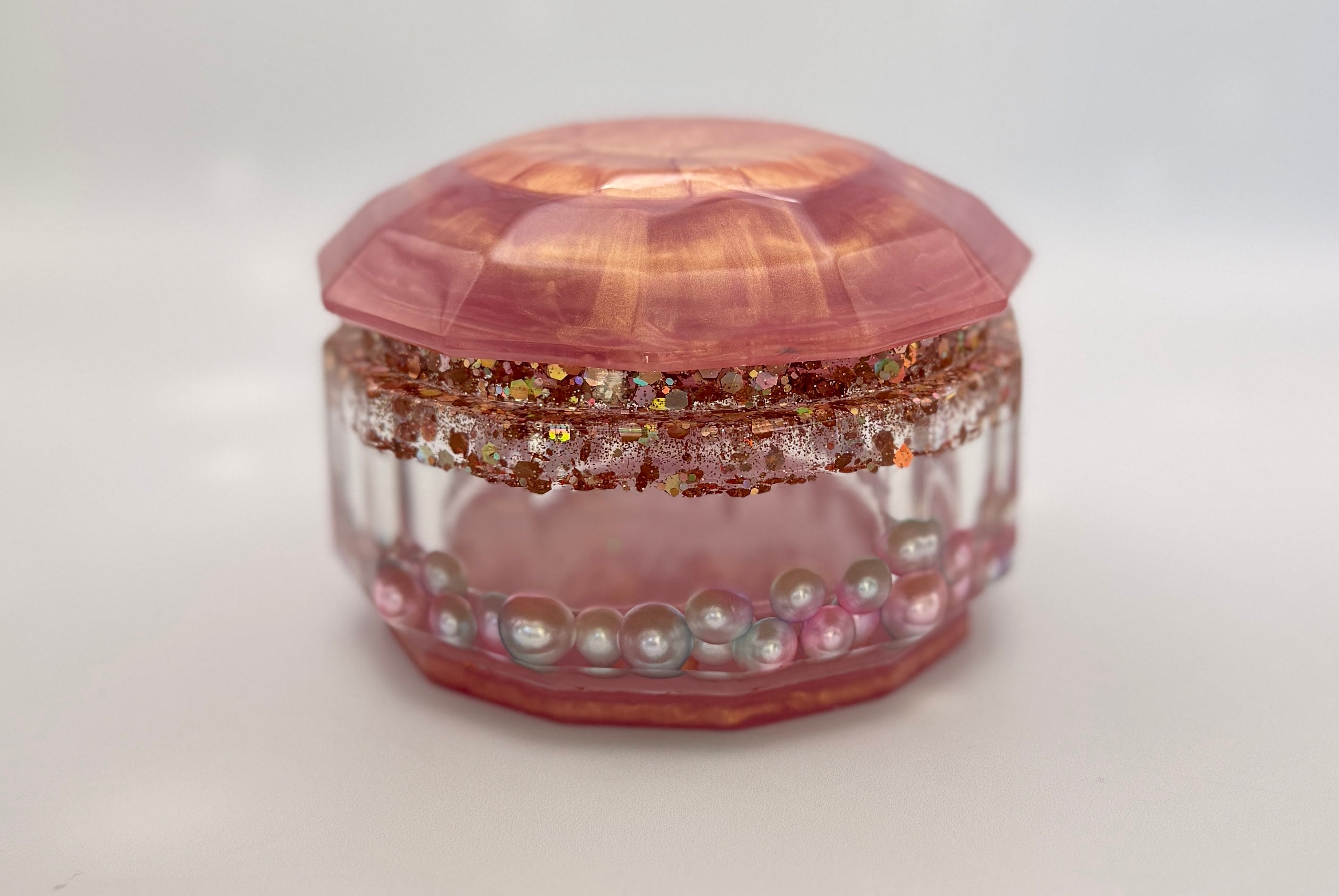 Resin Luxury Vanity Set - Gilded Rose Pearl