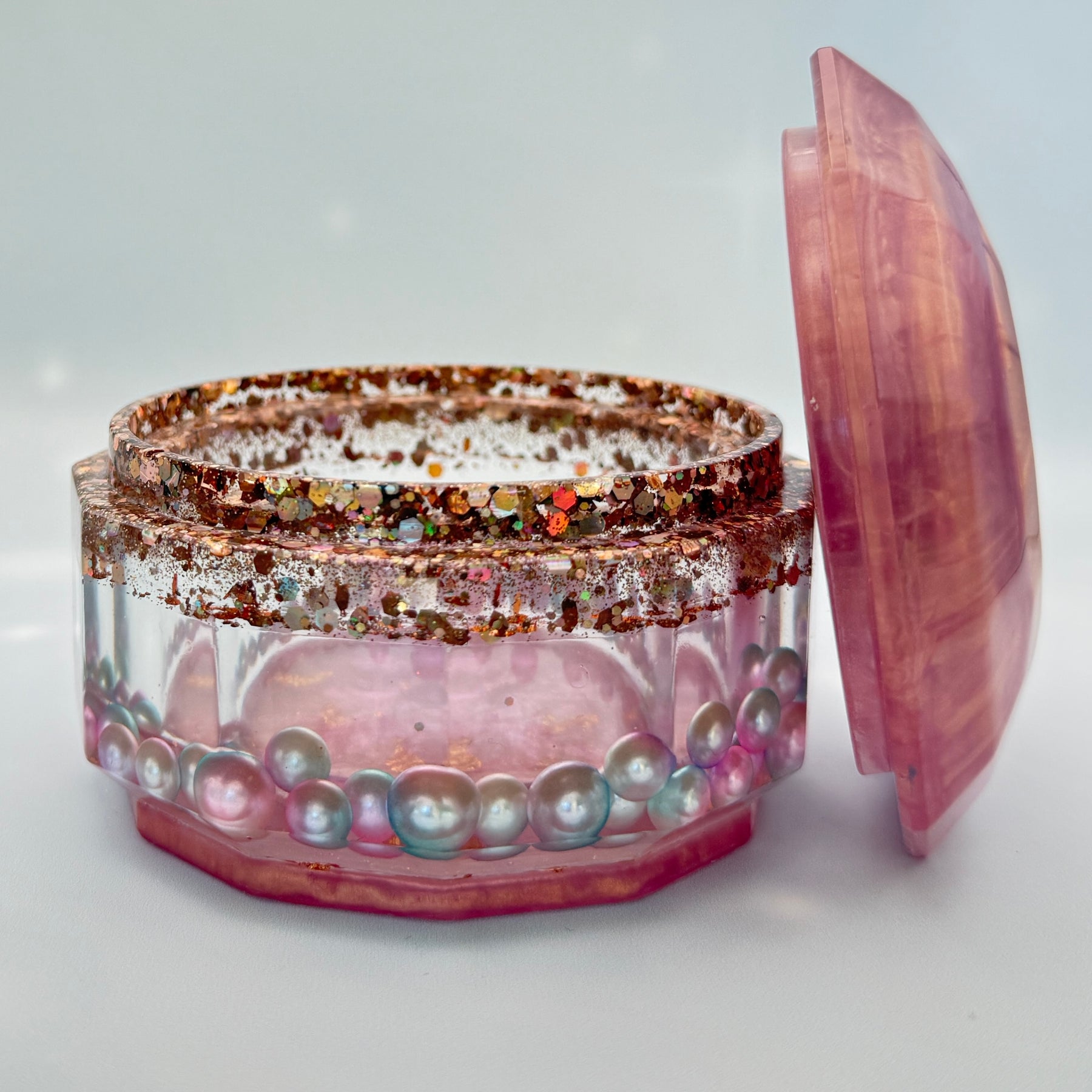 Resin Luxury Vanity Set - Gilded Rose Pearl