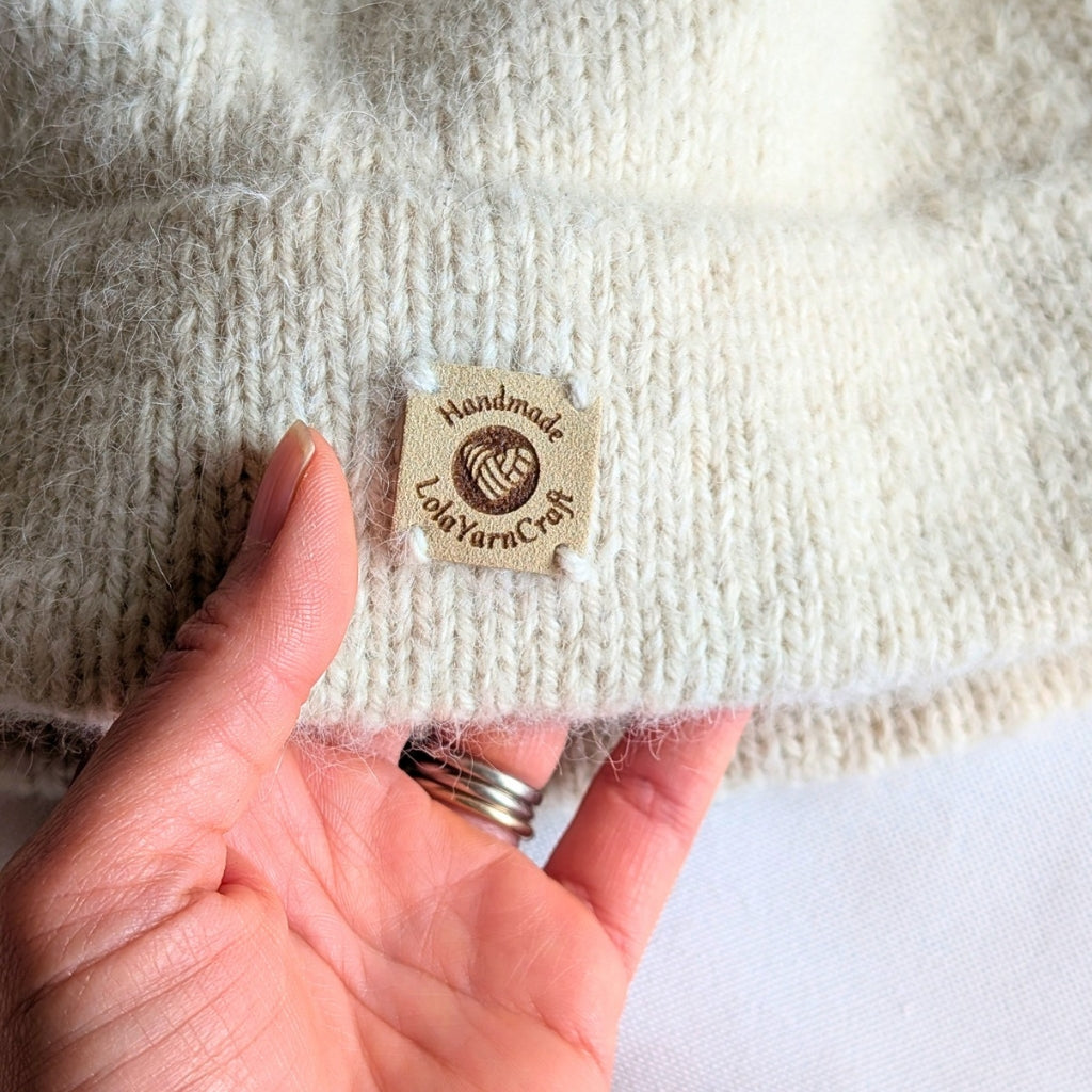 Alpaca/ Cashmere/ Merino and Silk/ Mohair Beanie. Size large.