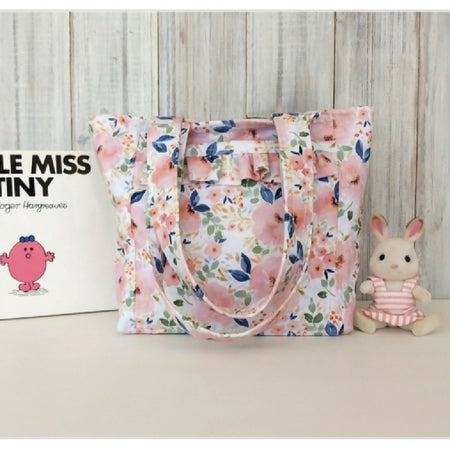 Peaches & Cream toddler's ruffle pocket handbag - Gift for little girl