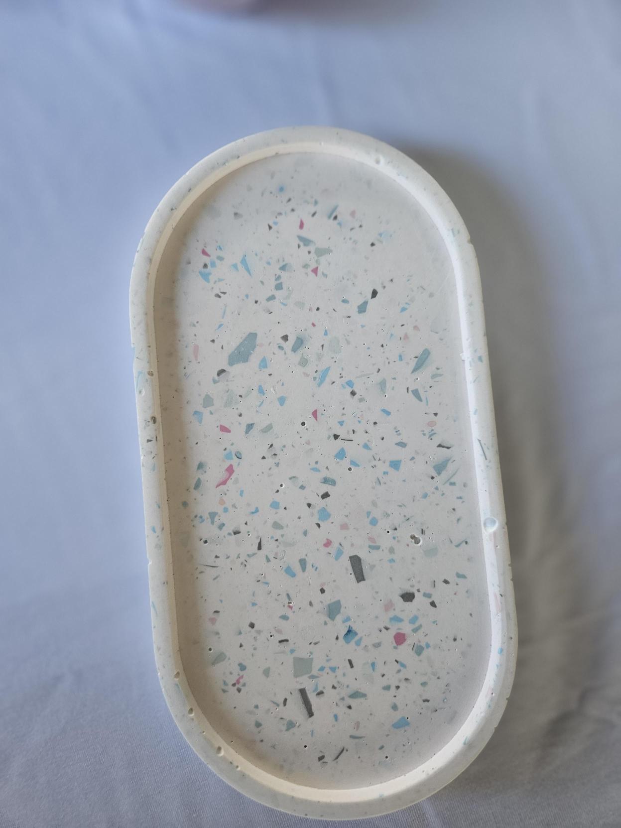Eco Resin Oval Trinket Tray