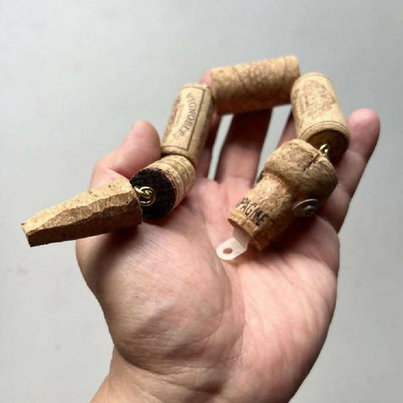 Upcycled Year of the Snake Created with Corks