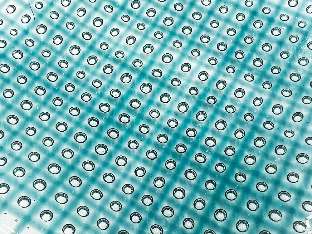 Bubble Plate Close Up - Aqua