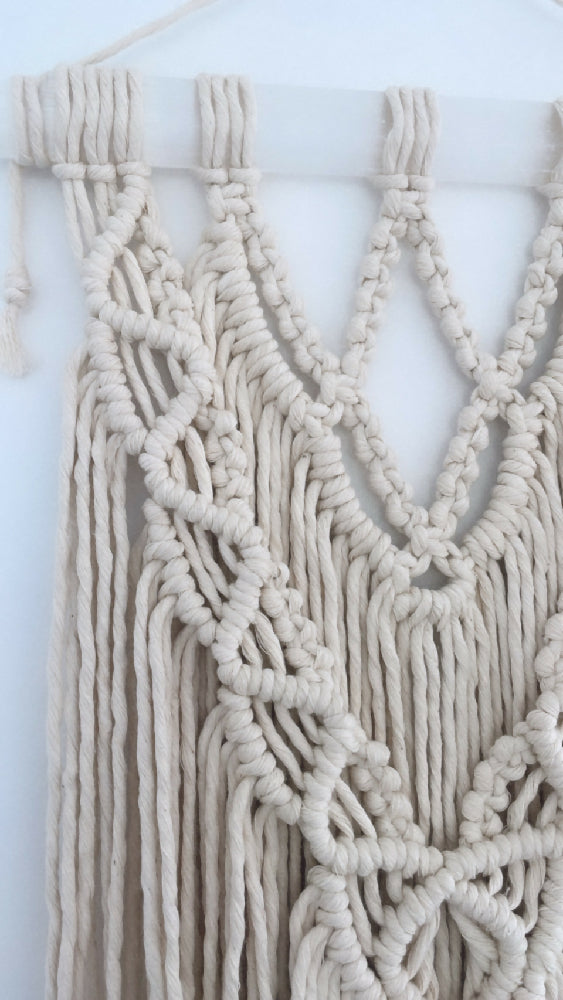 Lola Selenite Macrame Wallhanging