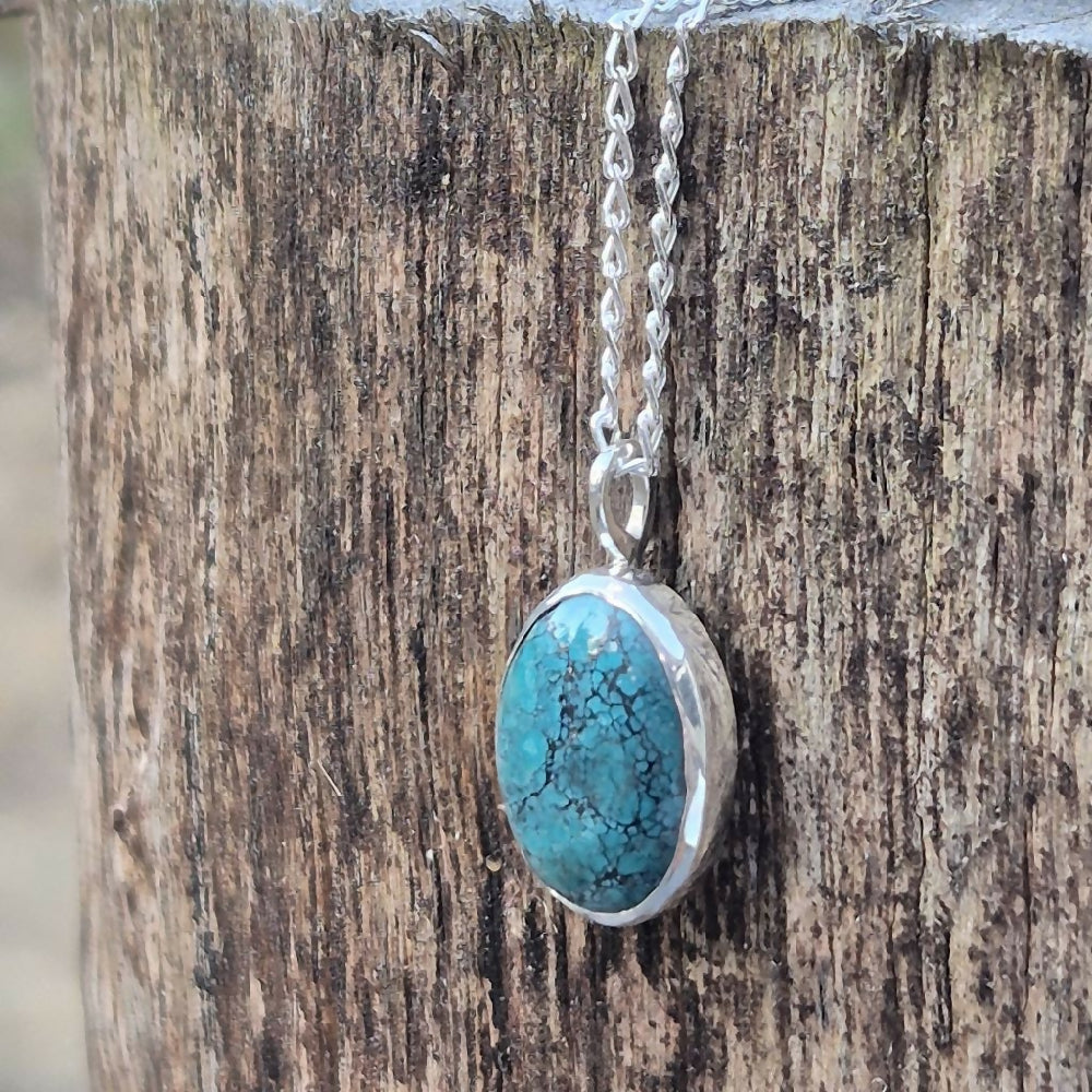 Silver Turquoise Pendant 2c2