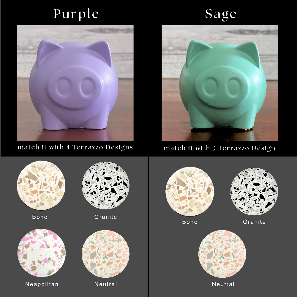 Purple & Sage_Piggie_terrazzo match