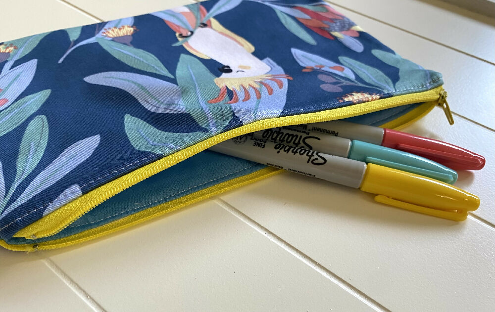 Cockatoo pencil case