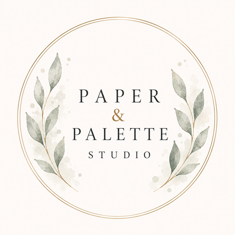 Paper and Palette Studio Vendor Logo