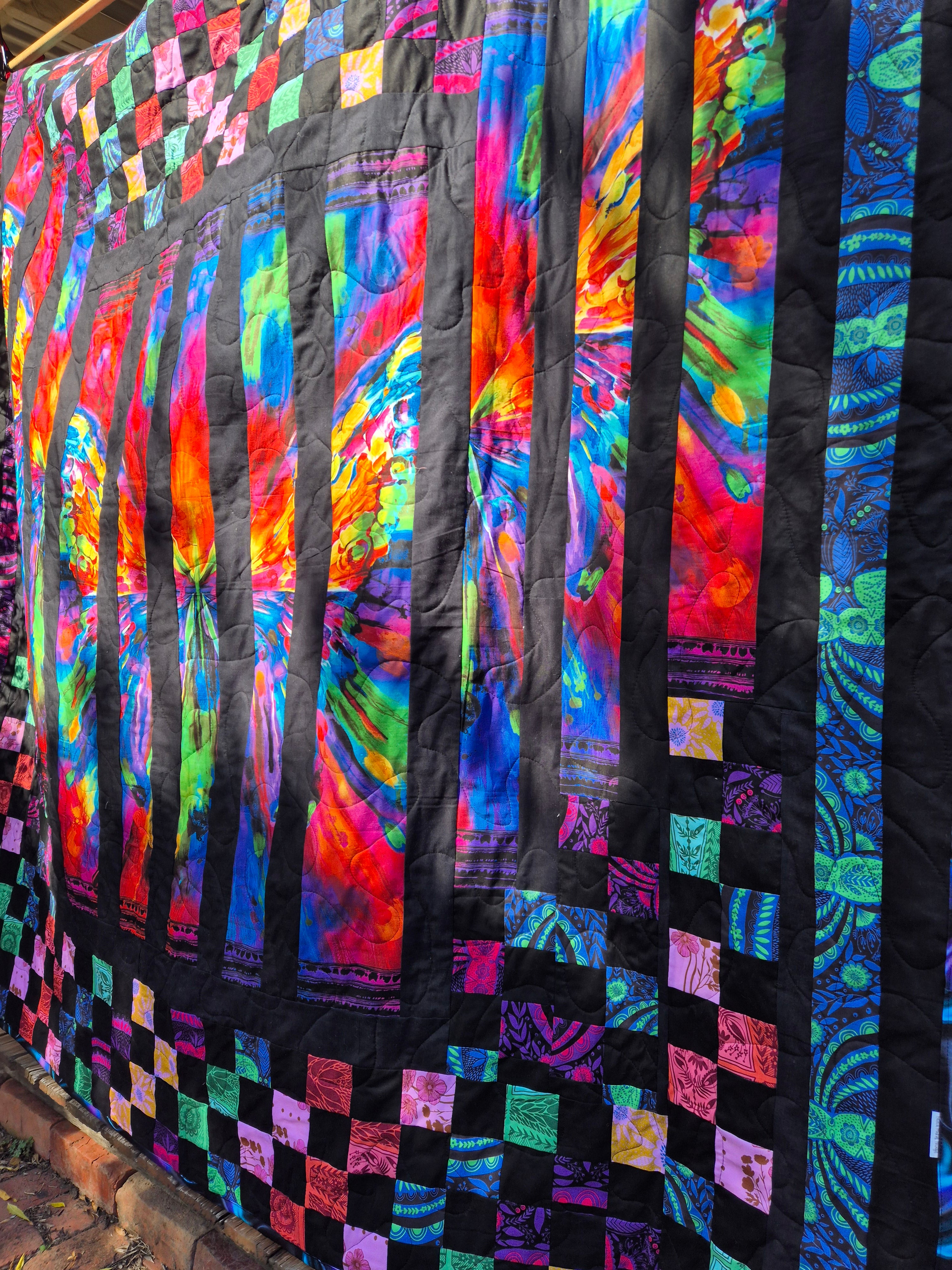 Abstract Butterfly queen size Quilt