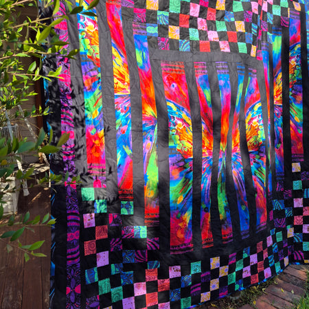 Abstract Butterfly queen size Quilt