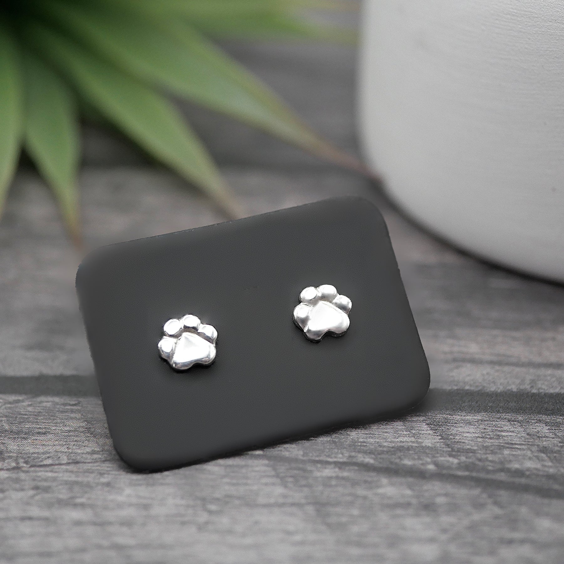 Pet Lover Studs - Handmade Sterling Silver Studs - Mismatched or Matching Pair