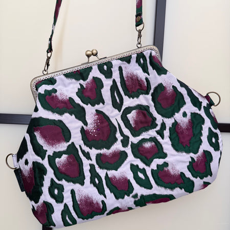 Statement purse / crossbody bag / fold over clutch