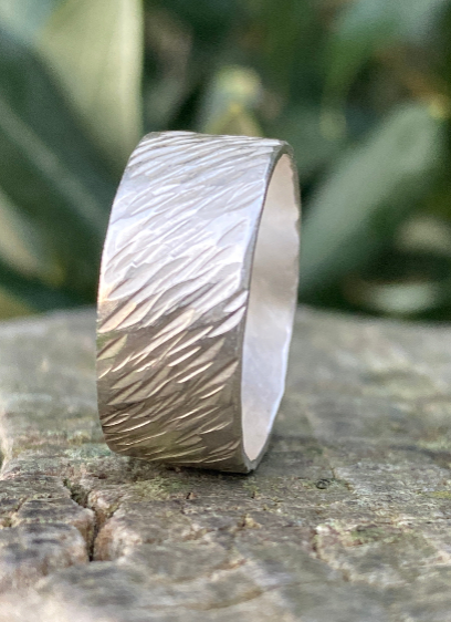 Handmade Hammered Sterling Silver Ring