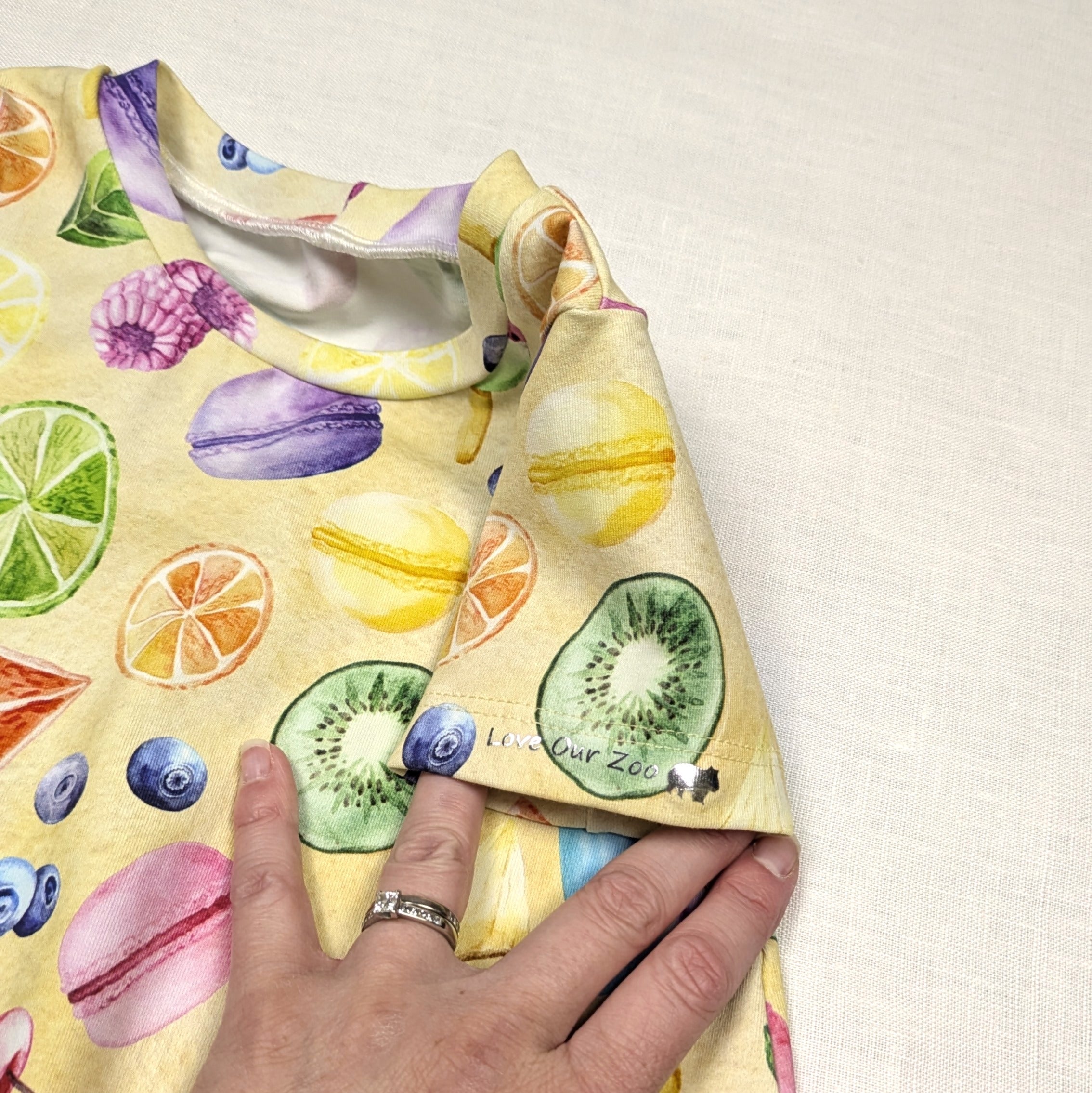 Handmade Twirly Dress for active kids | Summer Fruits Collection | sizes 2-5
