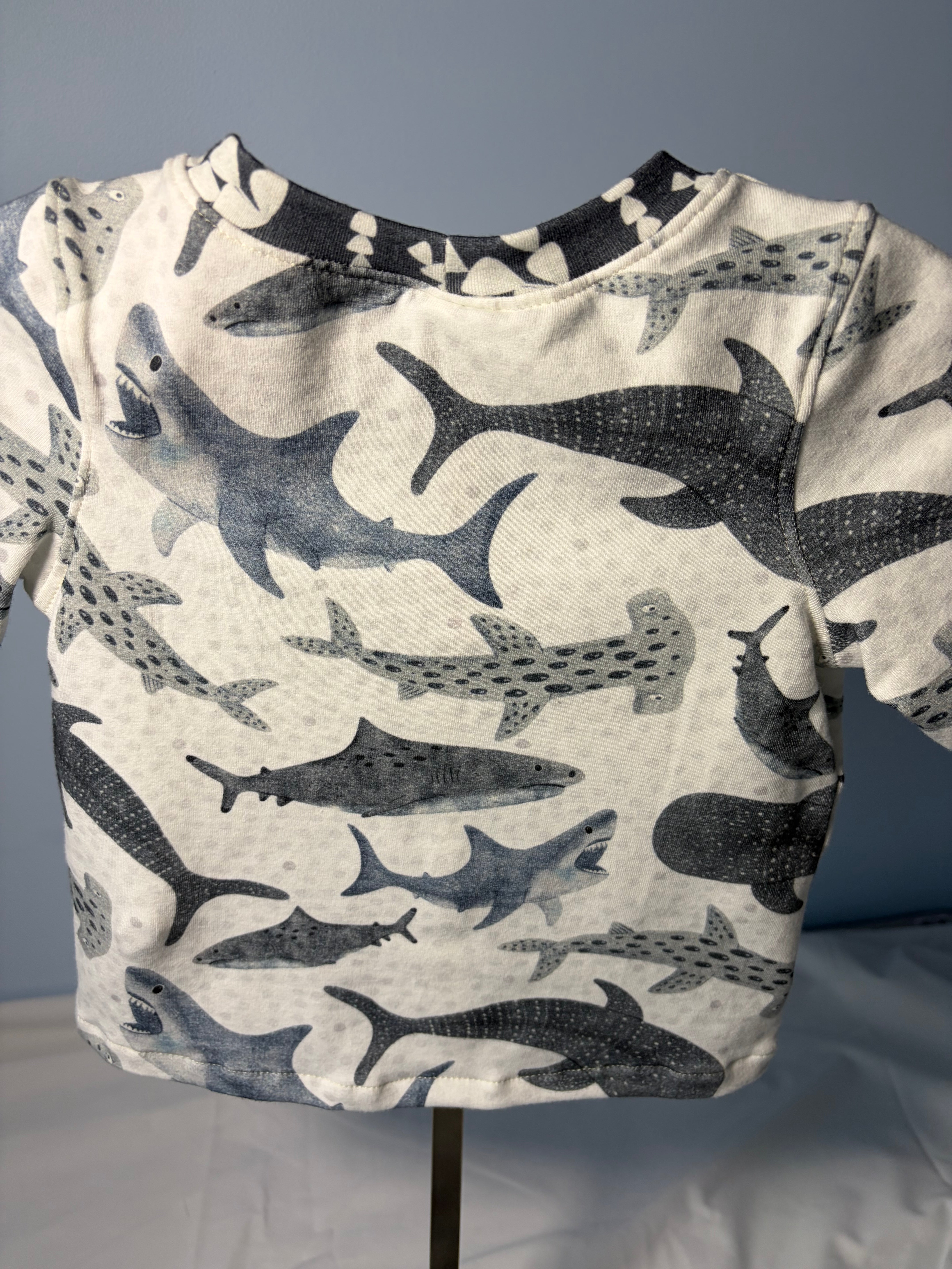 EOFY SALE SHARK TEE AND SHORTS SET 12-18 months