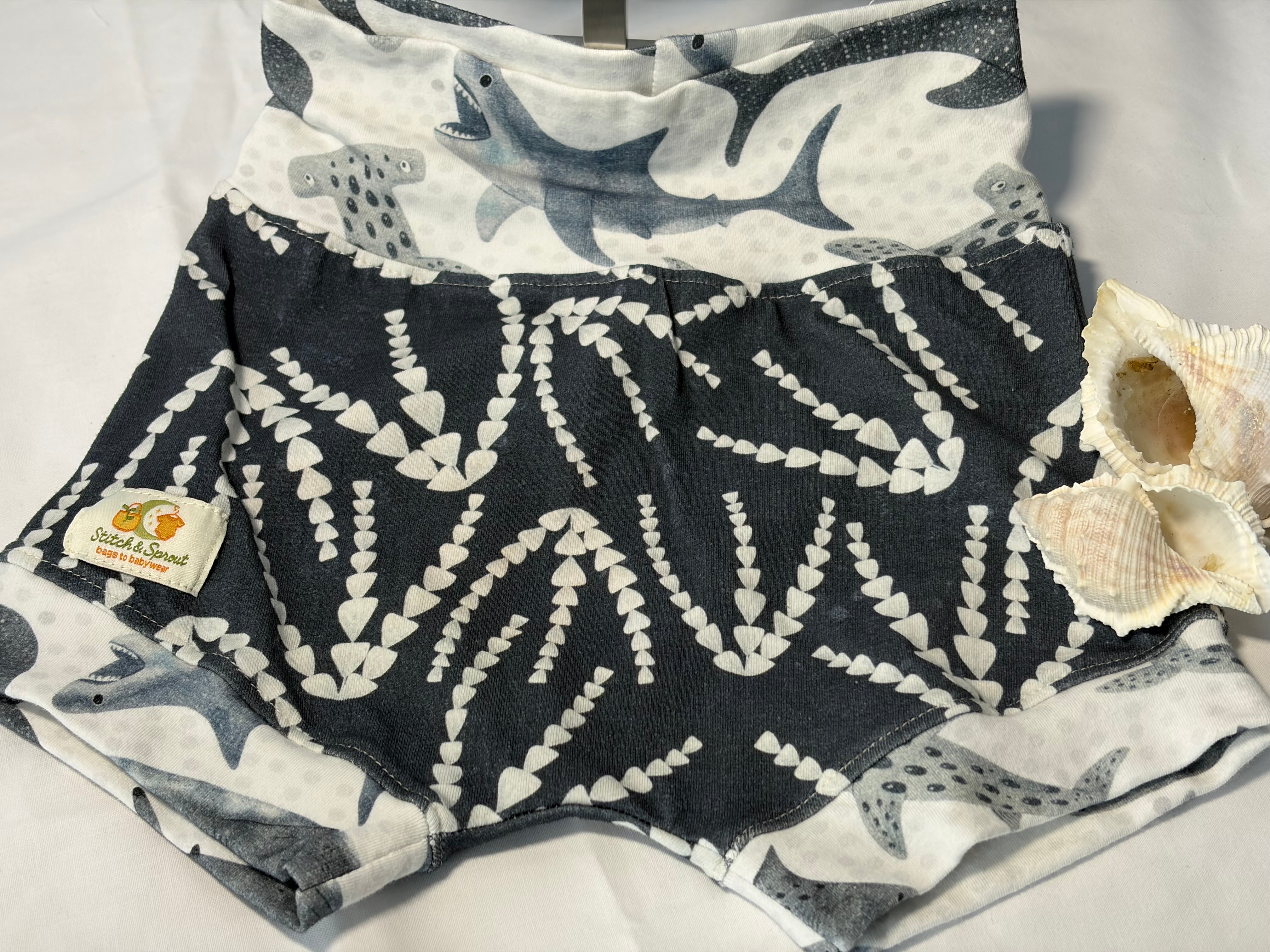 EOFY SALE SHARK TEE AND SHORTS SET 12-18 months