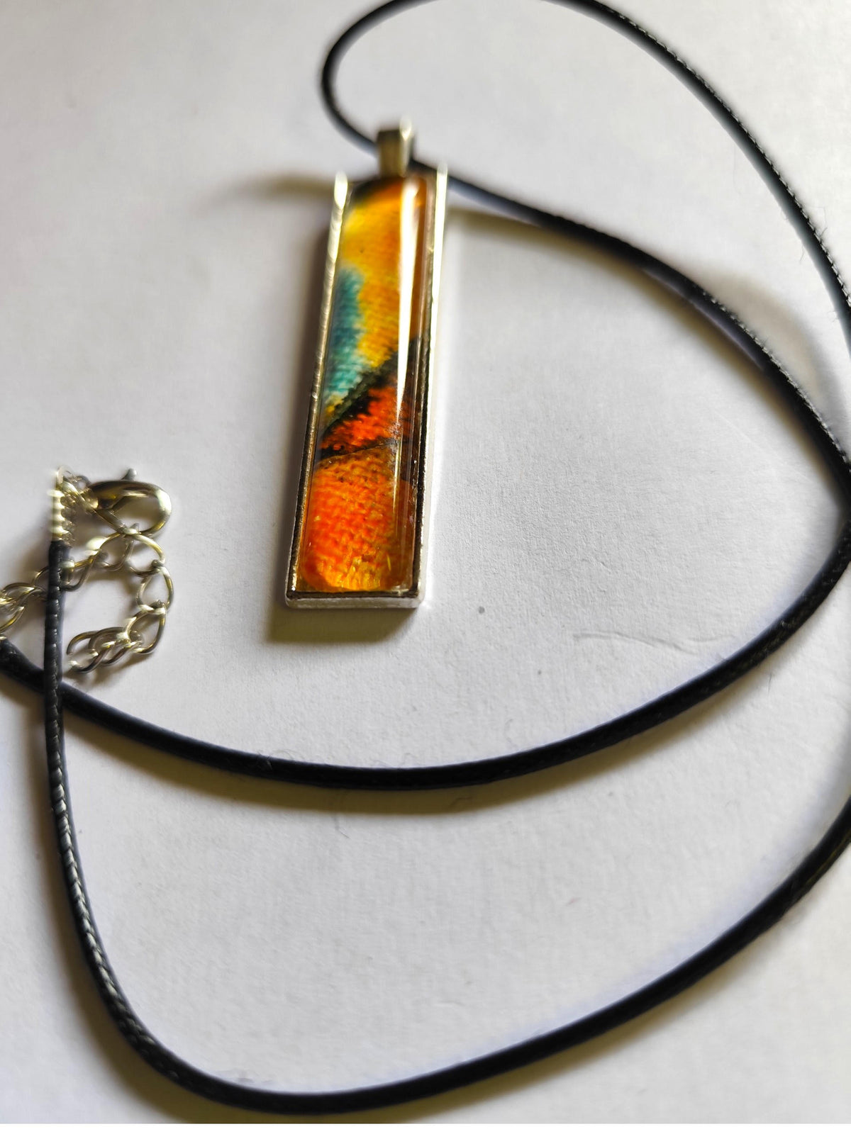 Landscape Pendant Necklace, Wearable Original Painting