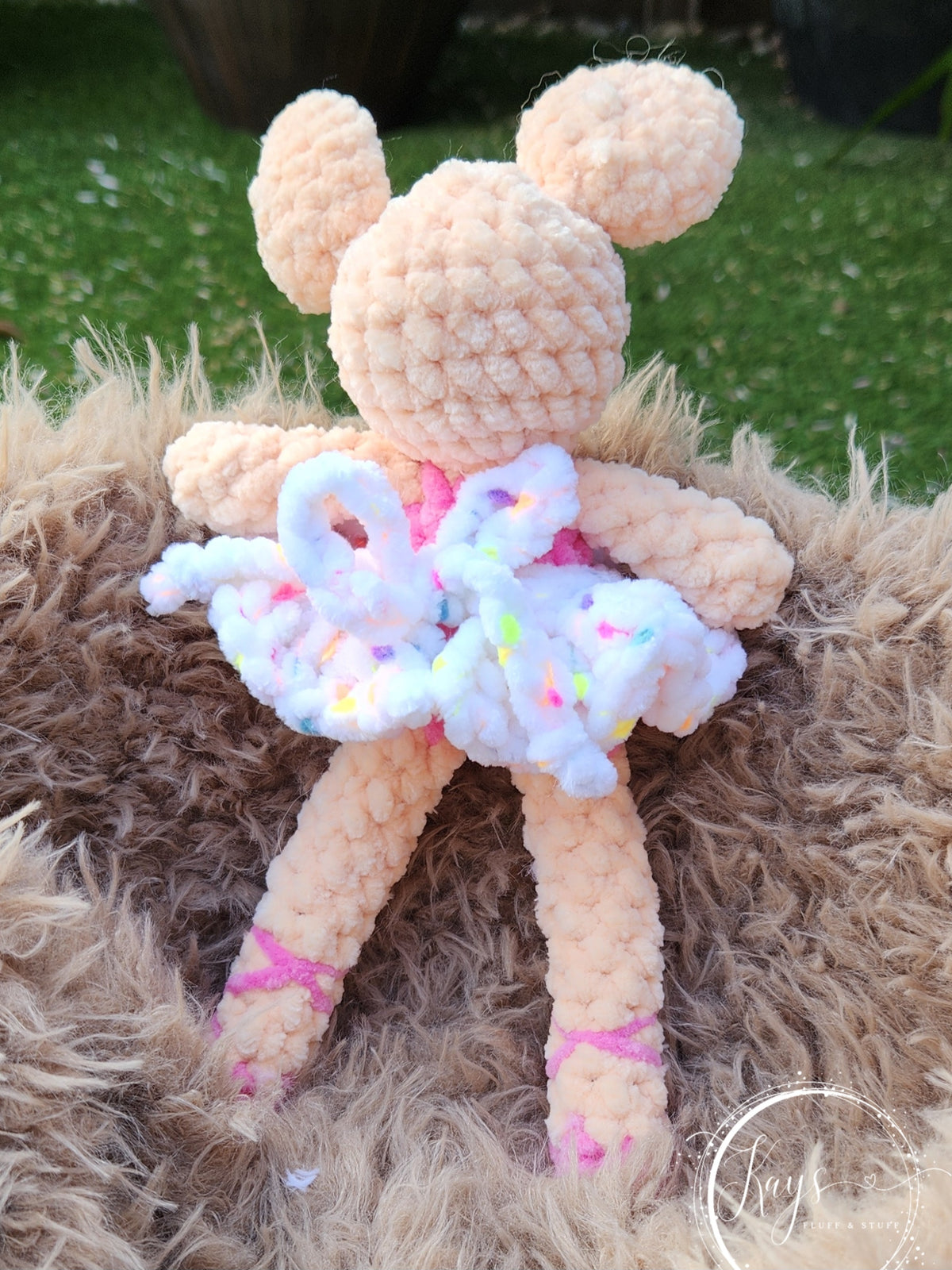 Handmade Plush Mouse with removable Tutu