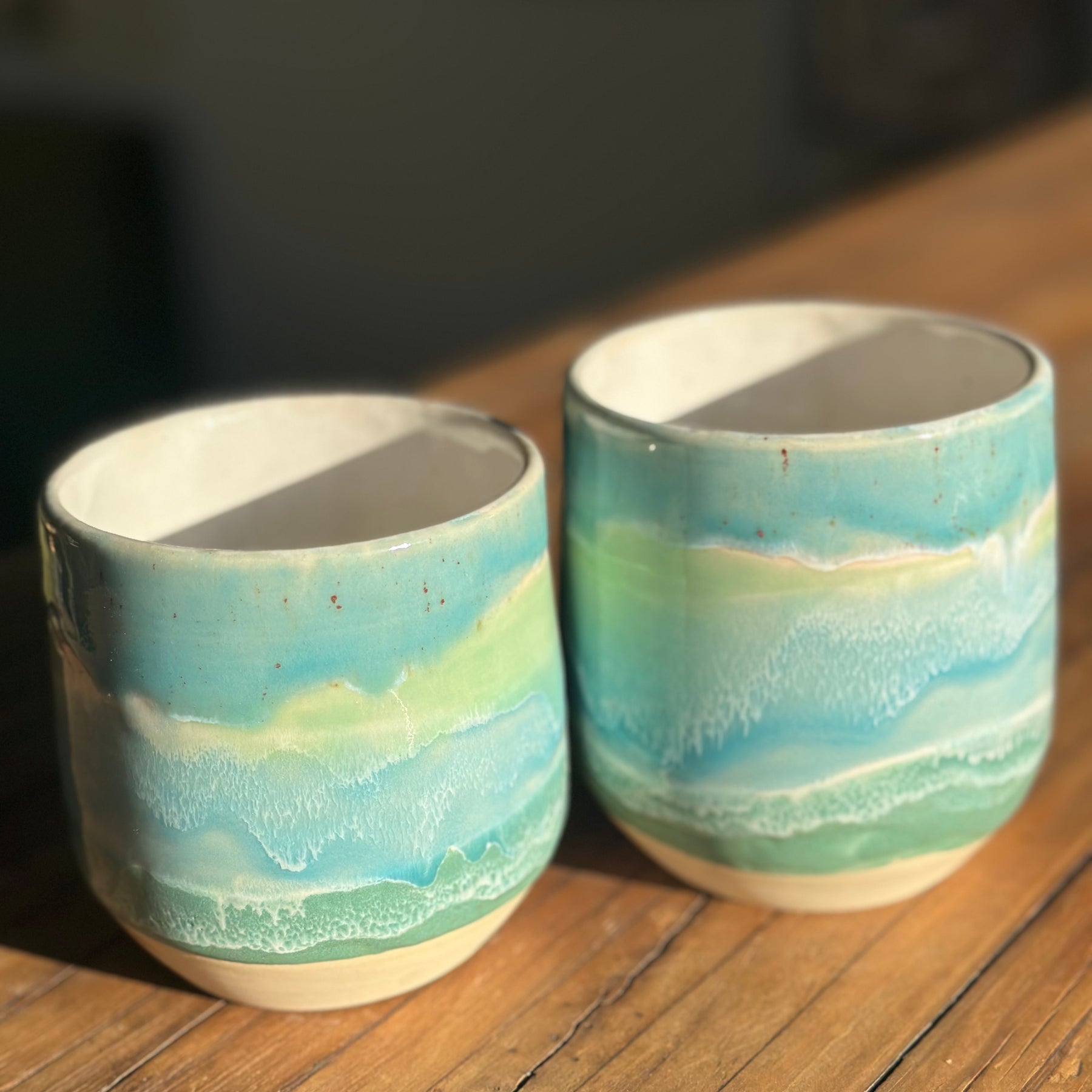 Coastal Waters | Handmade Ceramic Tumblers | 350ml & 450ml