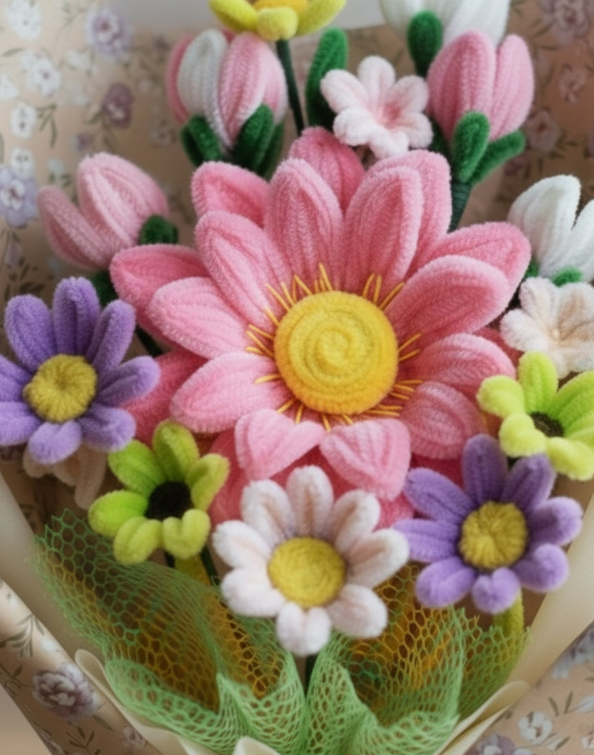 Twisted Bloom Bouquet – Everlasting Handmade Gift 🌸