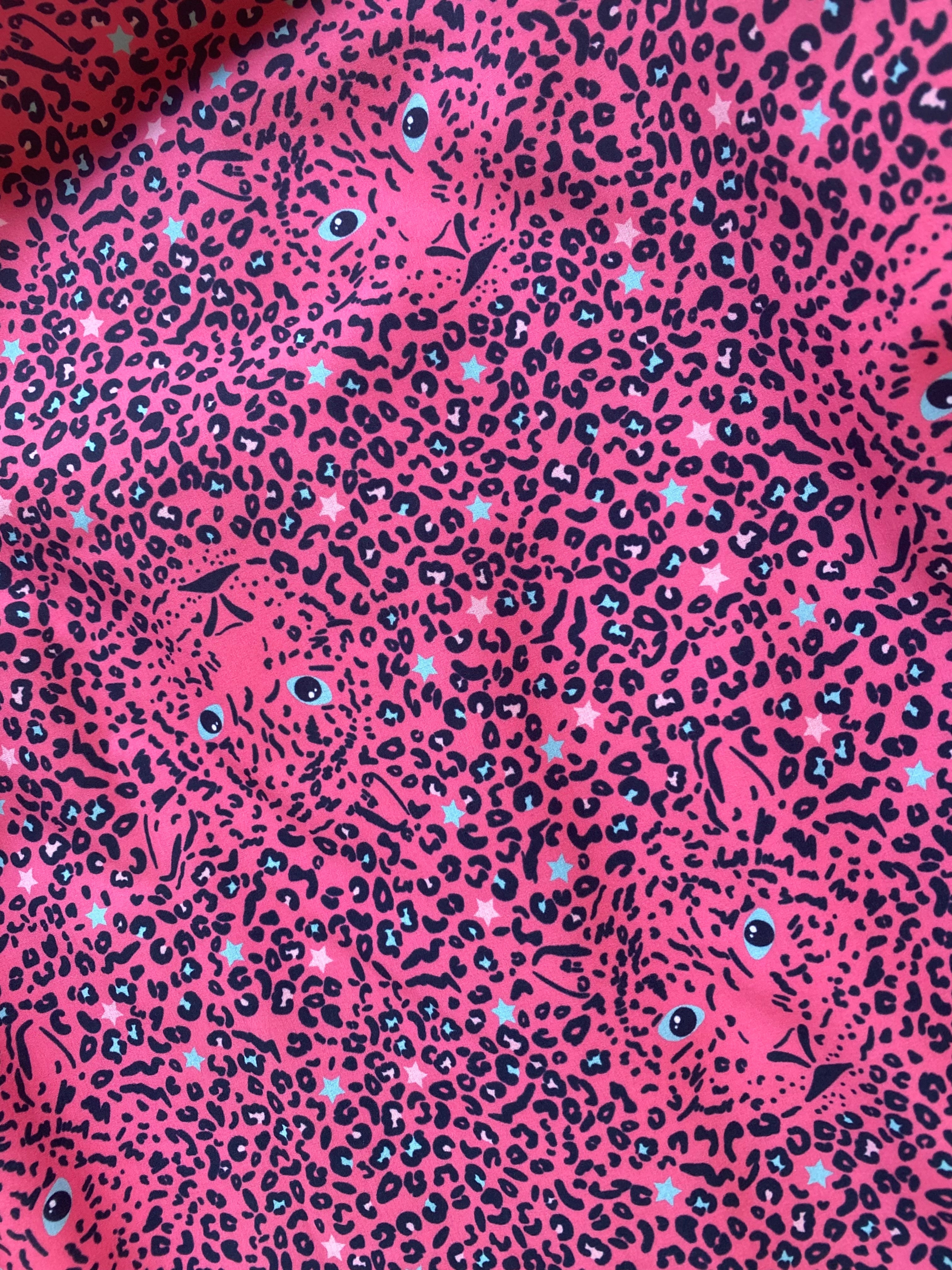 Showerproof Leopard Print on Pink Hooded Jacket size 6