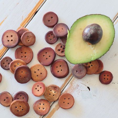 Hand carved Avocado pit Buttons. 5 to 10 Buttons on a card.
