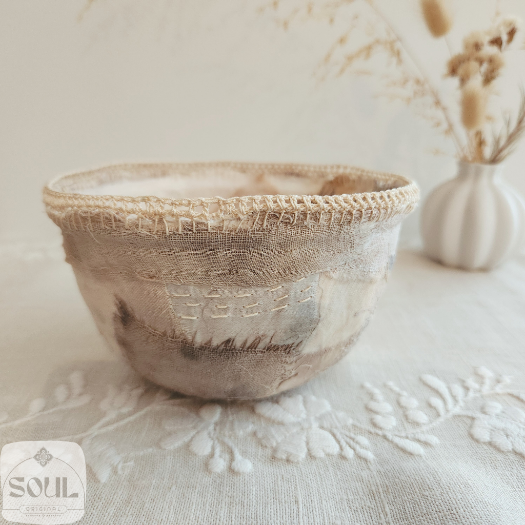 Textile Art Bowl – Natural & Earthy (6)