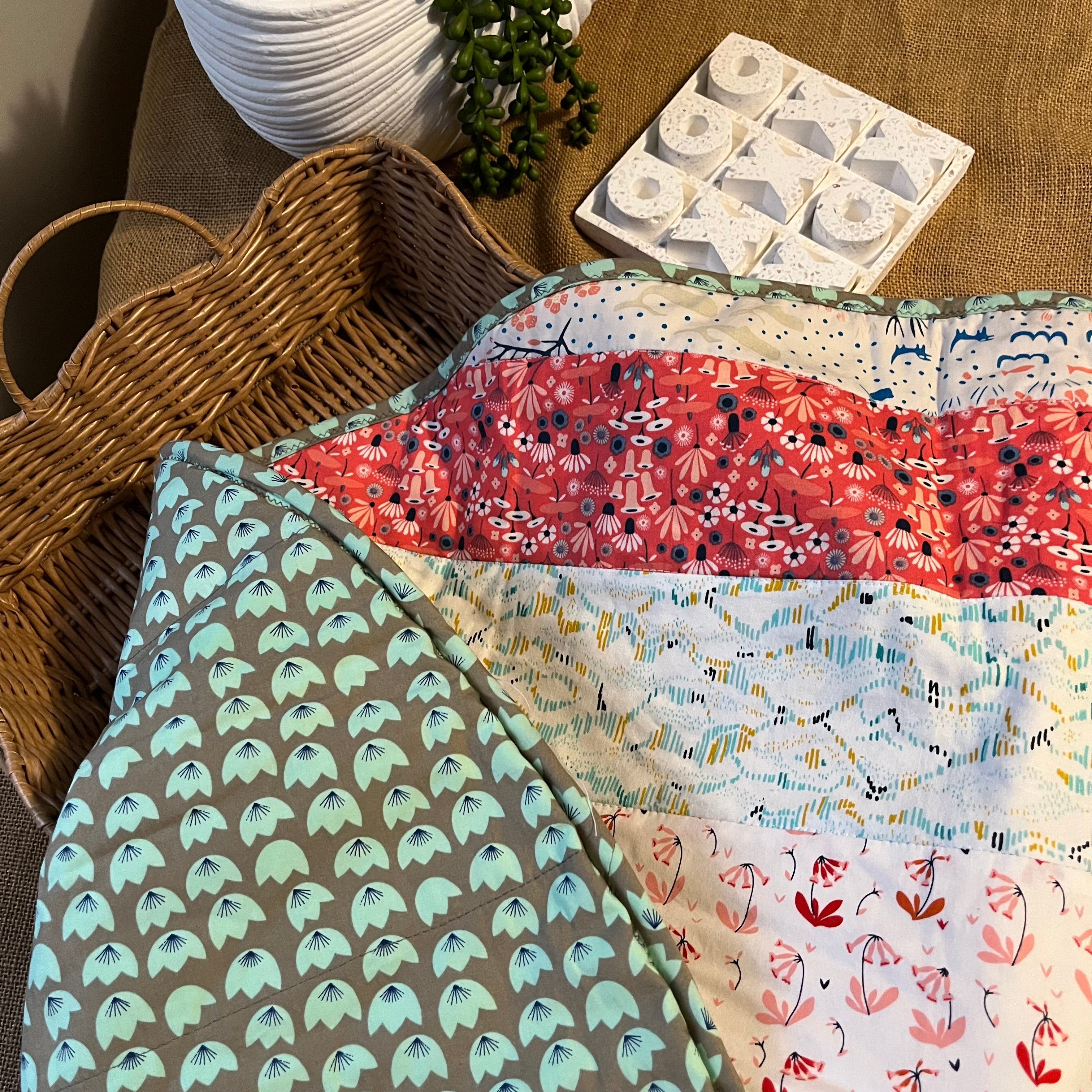 Organic Baby Play Mat | Reversible & Soft Tummy Time Mat Unique