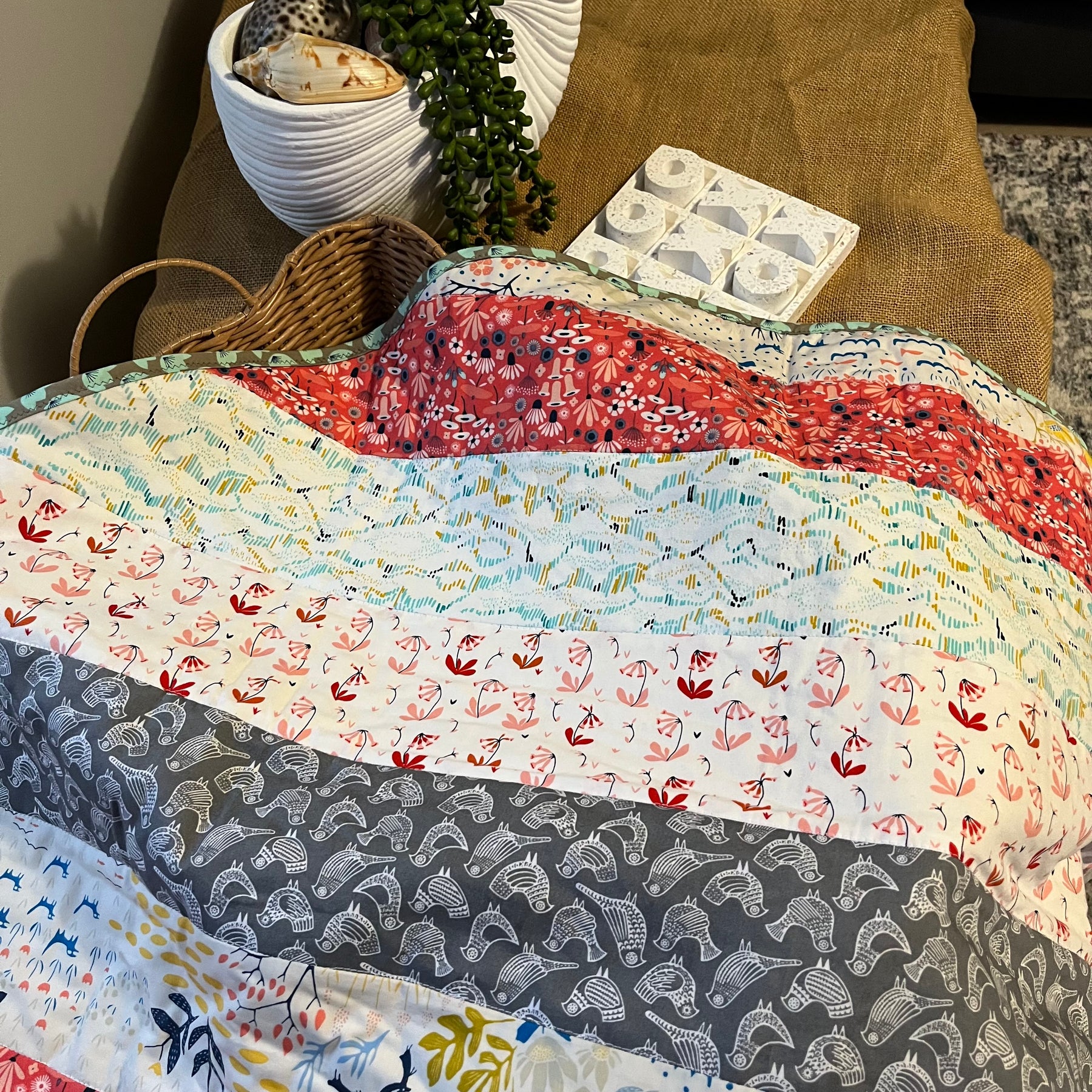 Organic Baby Play Mat | Reversible & Soft Tummy Time Mat Unique