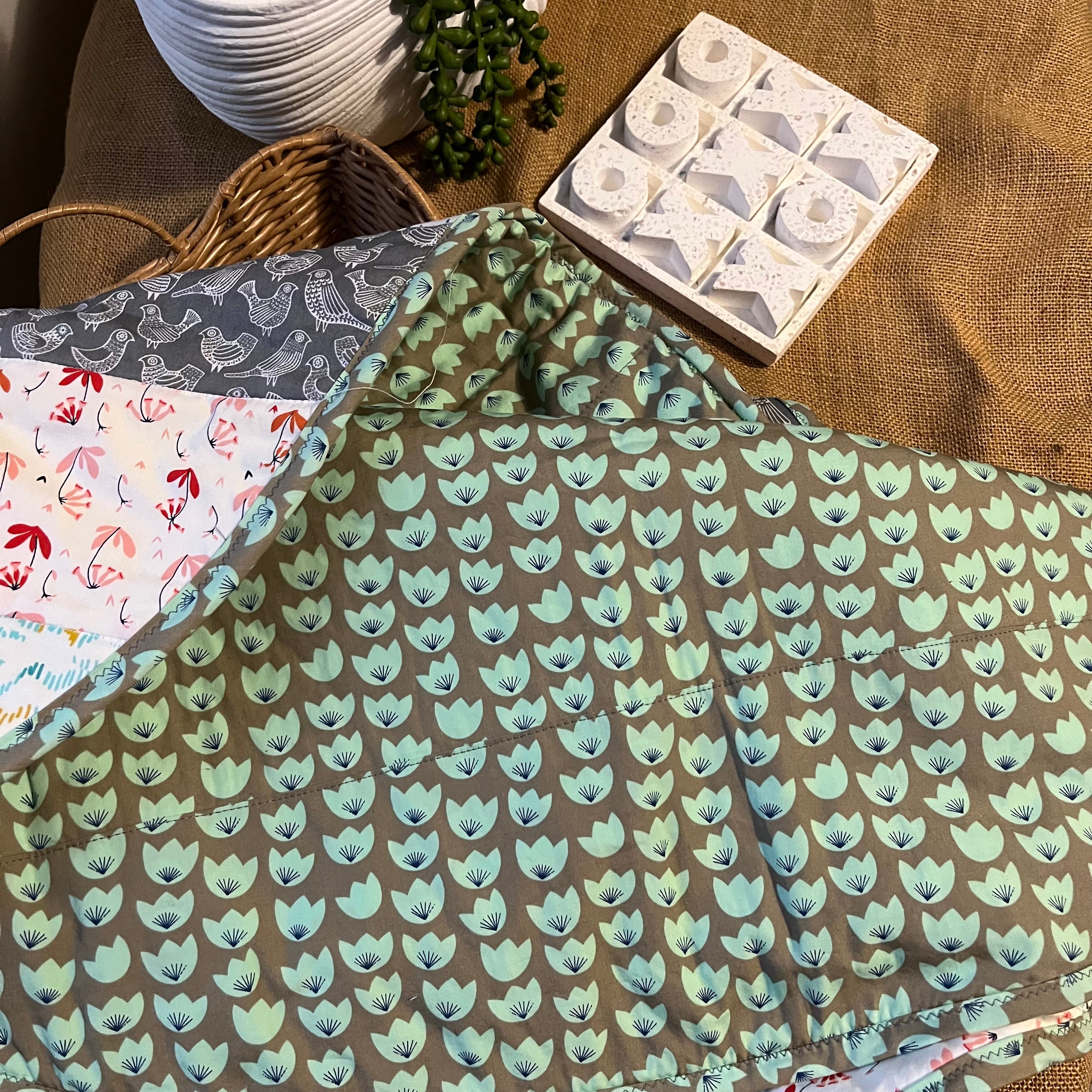 Organic Baby Play Mat | Reversible & Soft Tummy Time Mat Unique