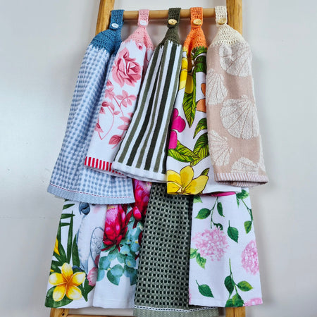 Kitchen Hand Towel | Hanging | Cotton | SINGLE LAYER | 9 Styles - 1-9