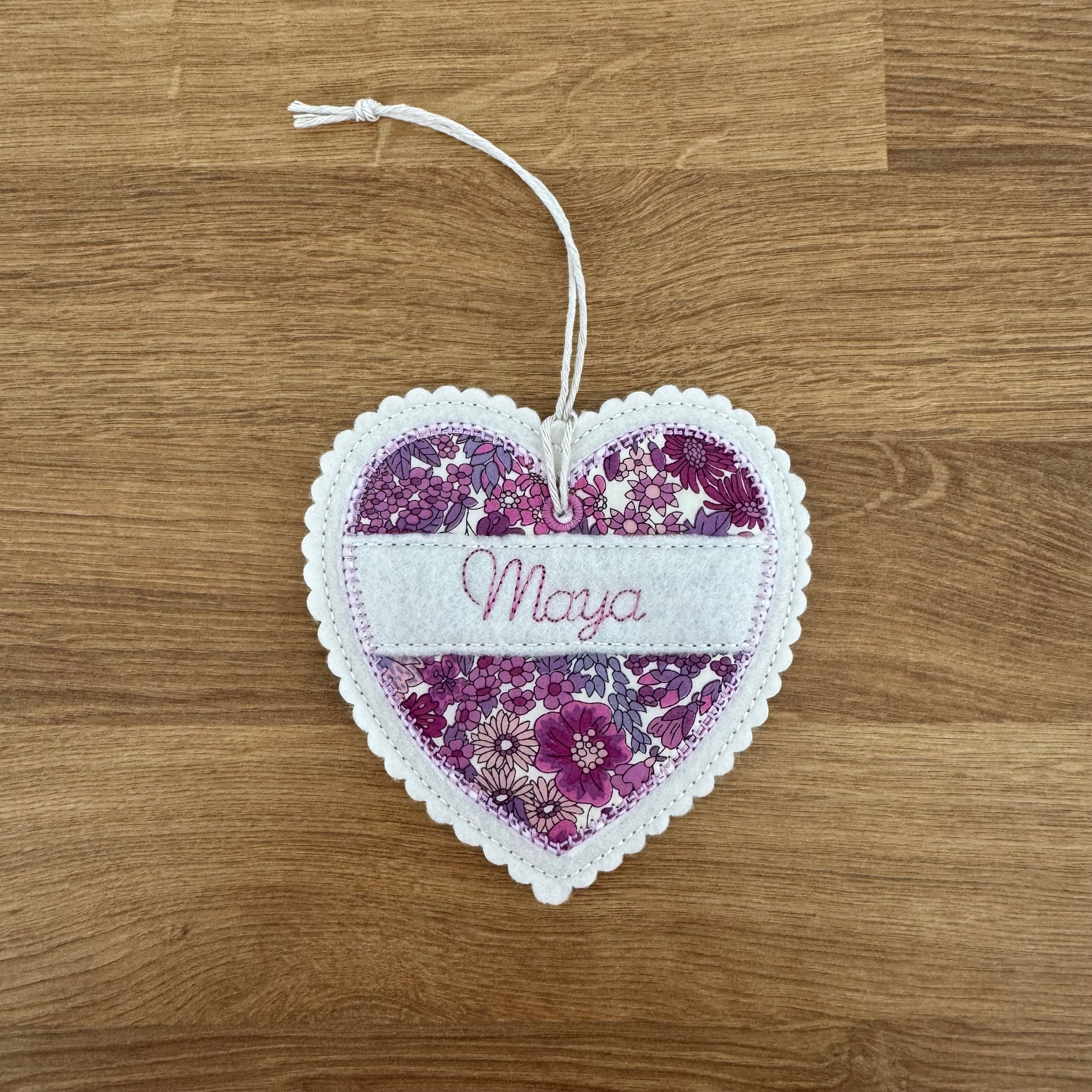 Liberty Of London Heart Ornament Hanging Decoration