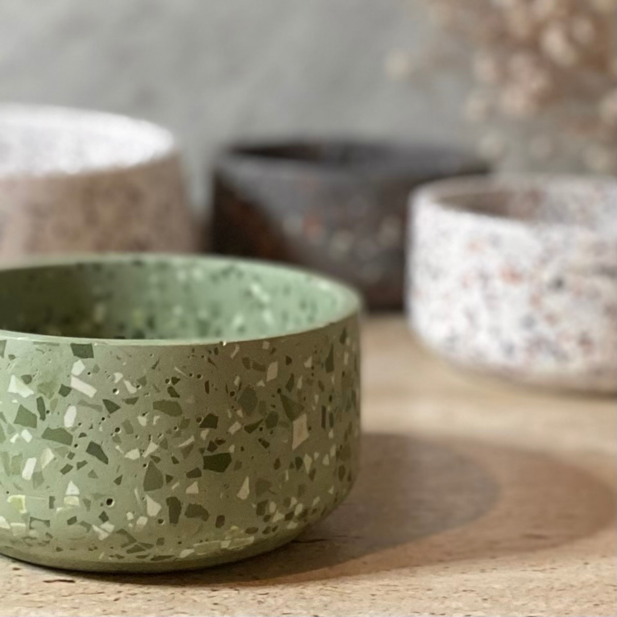 Mini and Large Round Bowls | Terrazzo decor collection