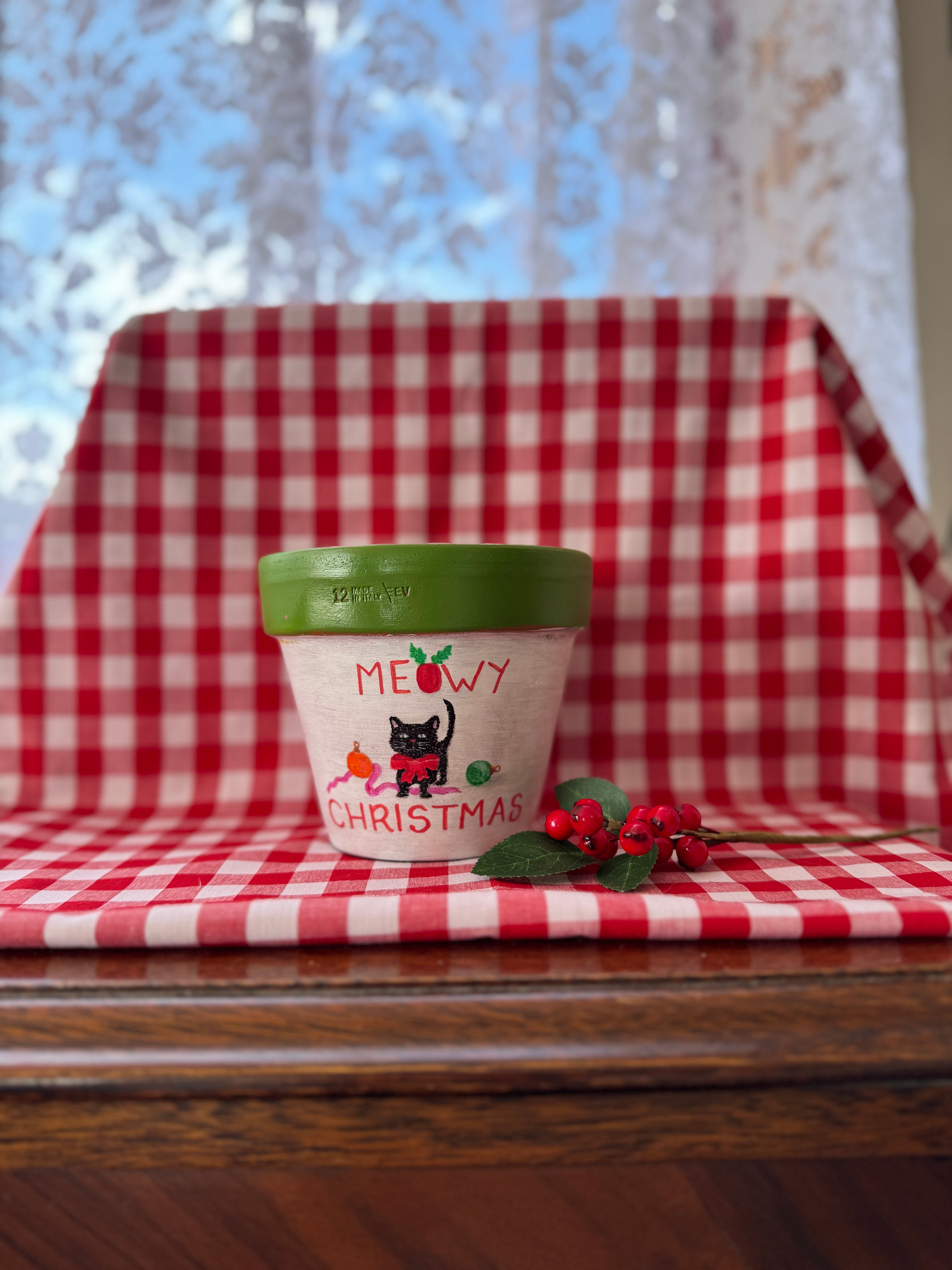 Scented Christmas Potted Soy Candles