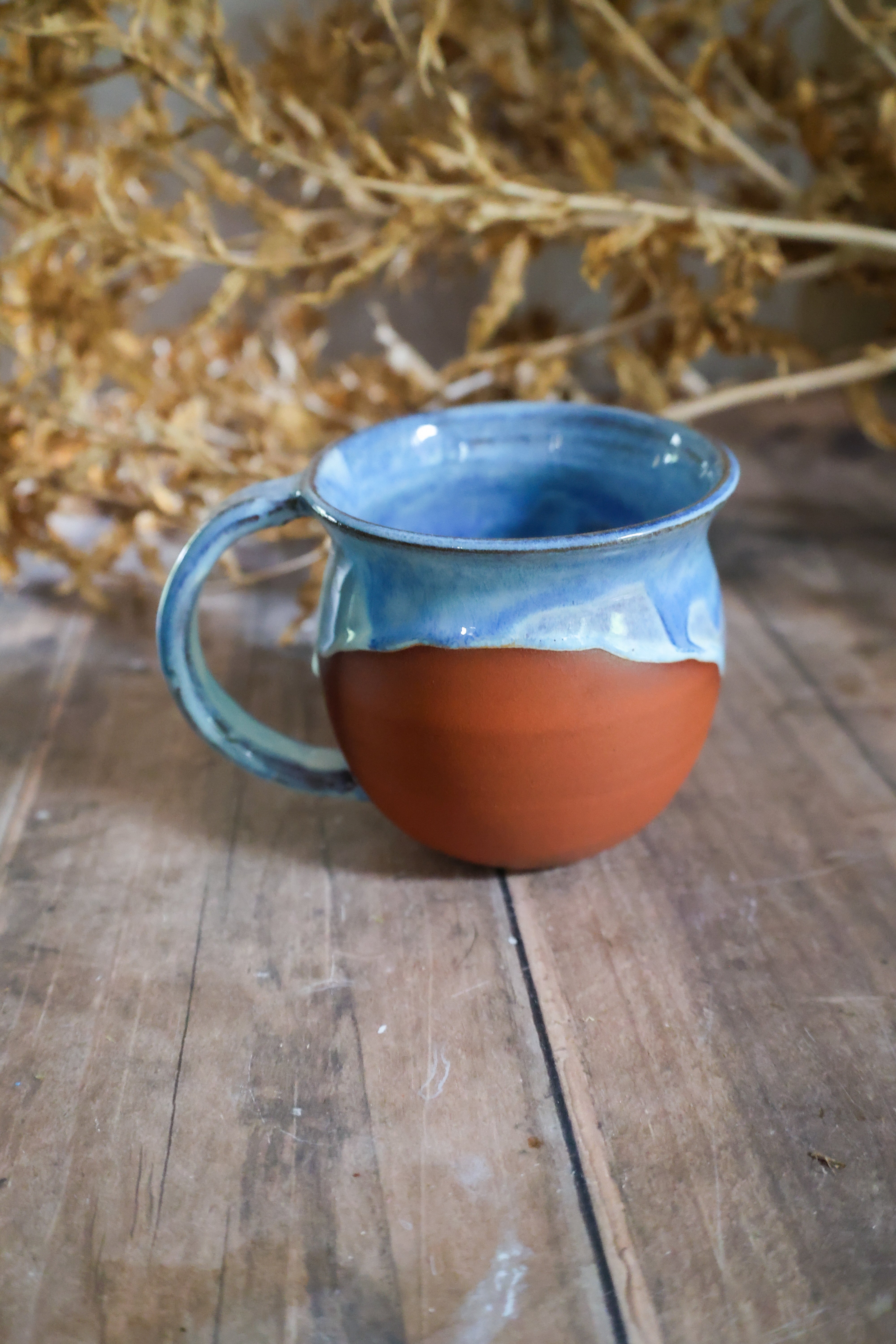 Hand Painted Ceramic Chicken Mug