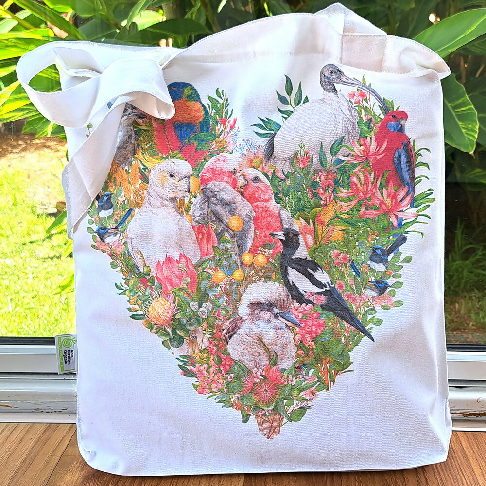 Tote Bag - Heart of Australian Birds