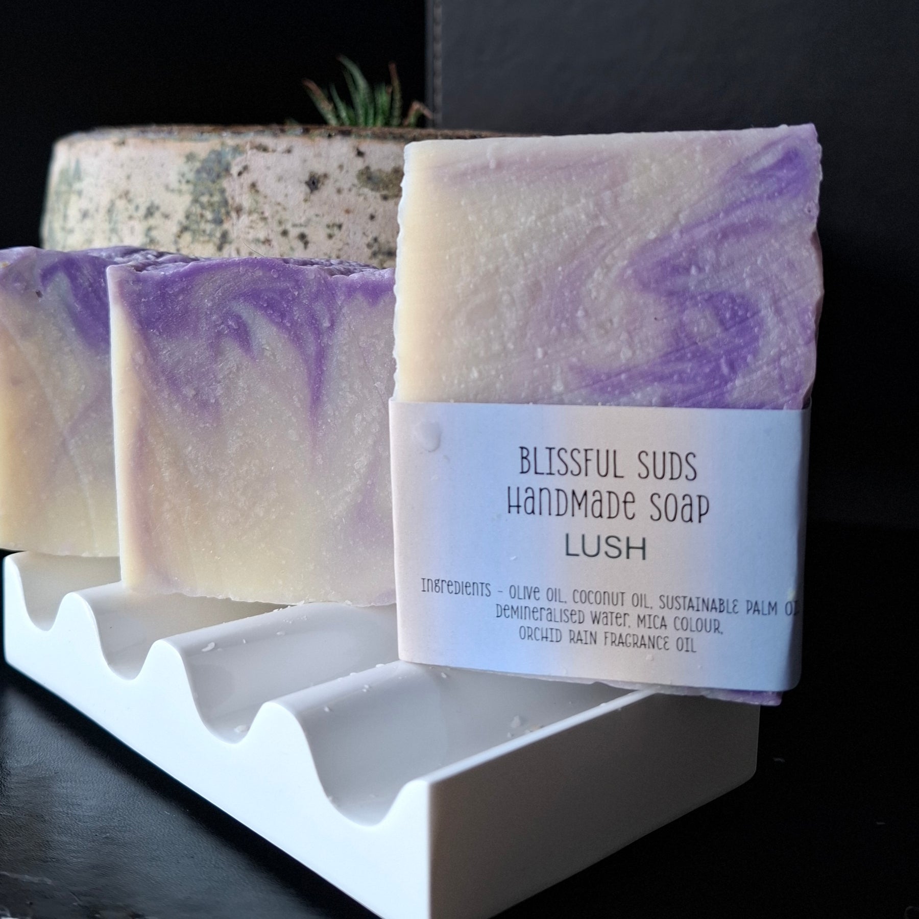 Handmade Soapbar - LUSH (Floral scent - Orchid Rain Frangrance Oil)