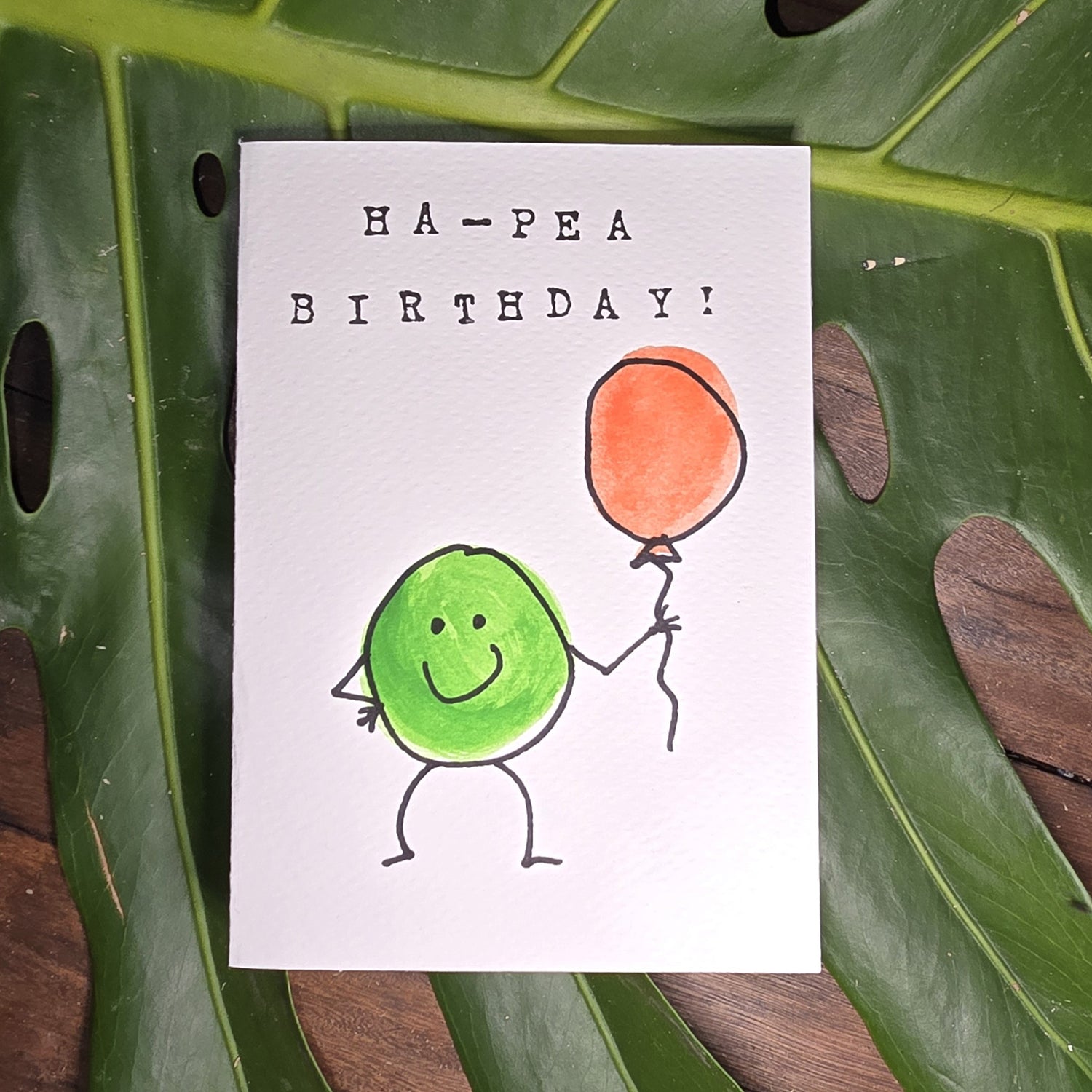 Greeting Cards - Ha-Pea Birthday!