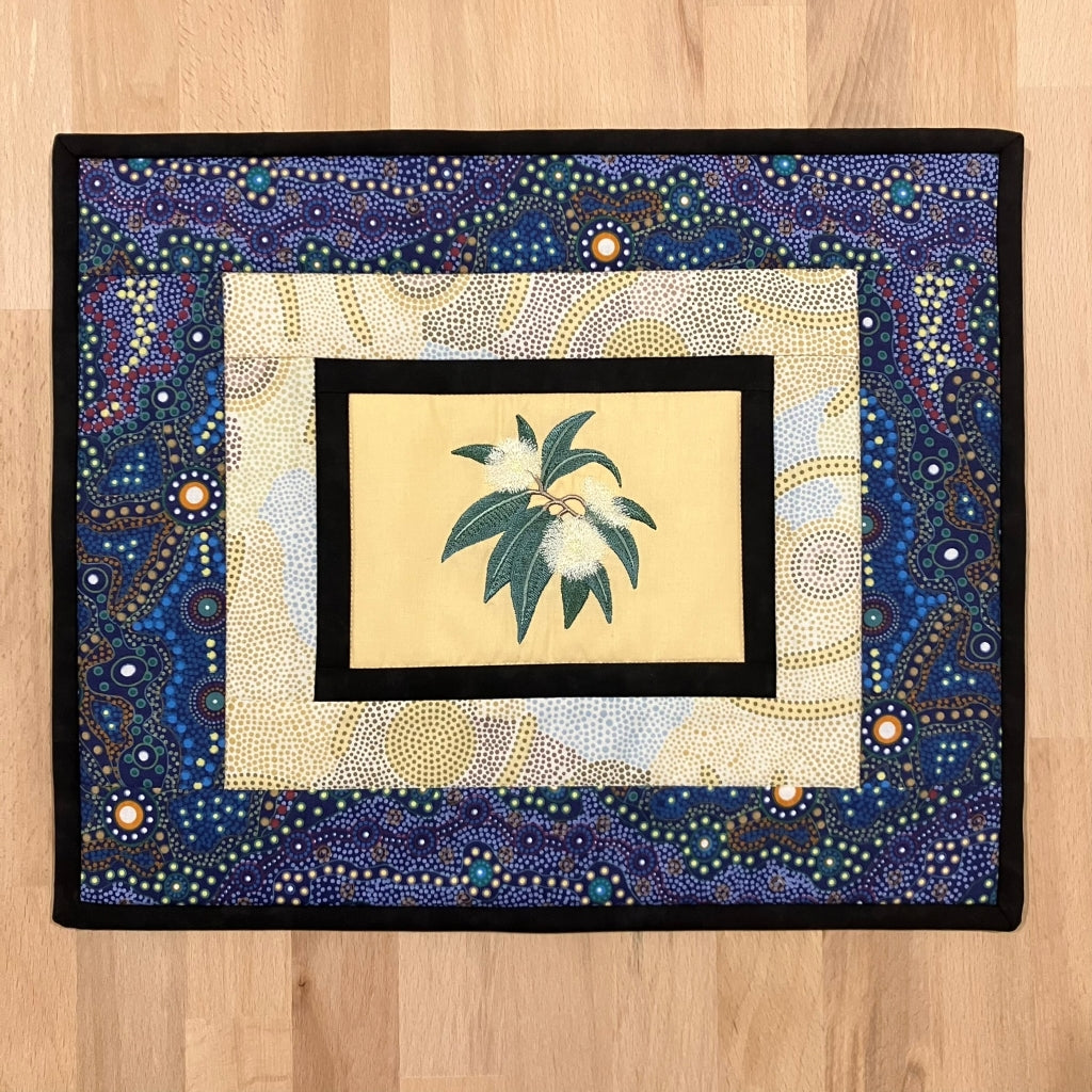 handmade Australian native quilted - flowering gum