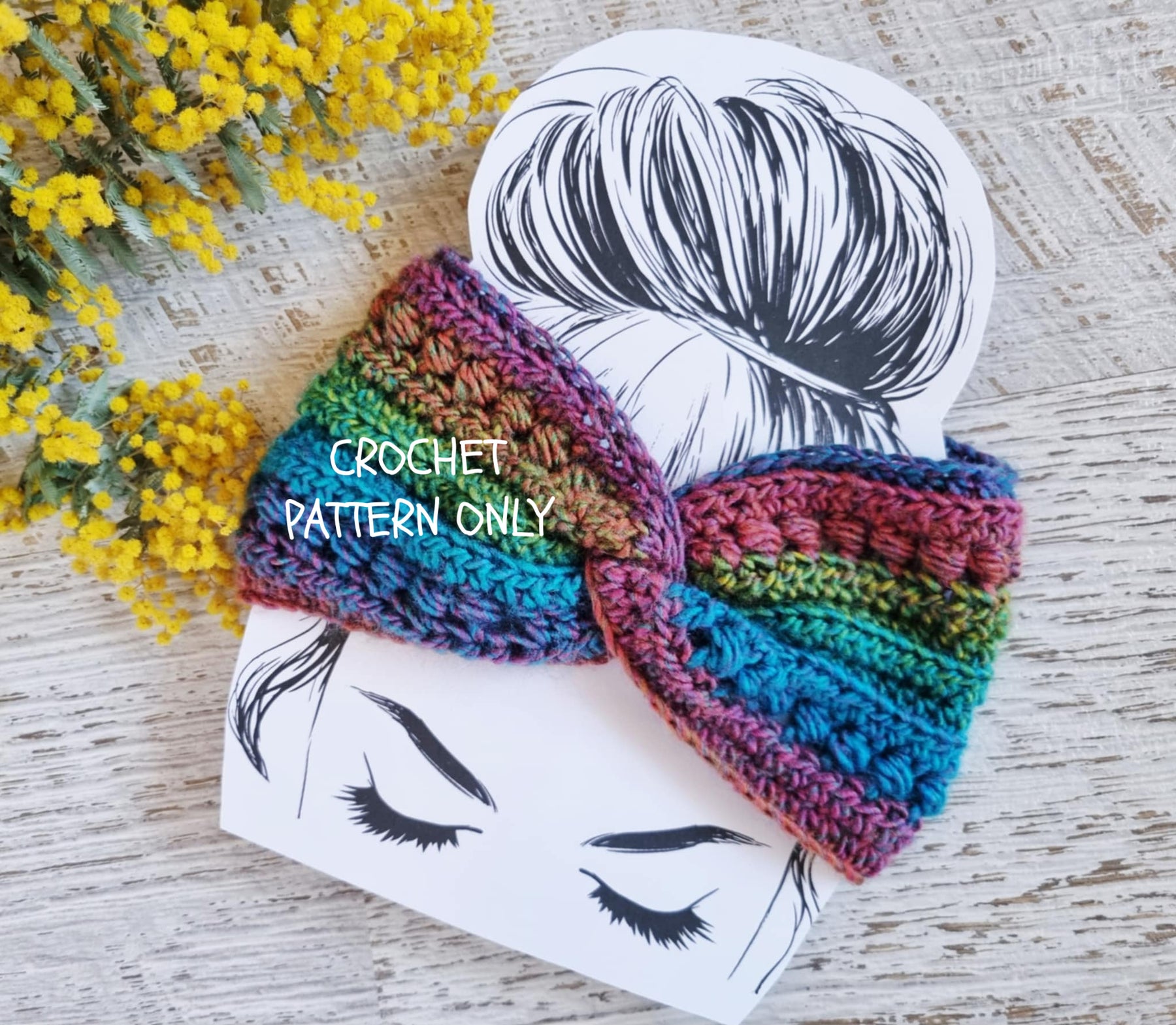 DIGITAL DOWNLOAD | Crochet Pattern | Stormy Days Earwarmer | Headband