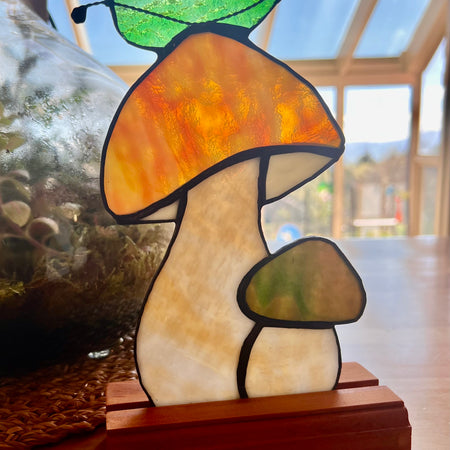 Stained glass mushrooms