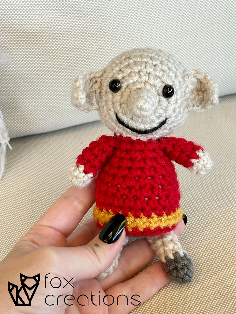 Mini Dobby the House Elf Amigurumi Crochet Toy