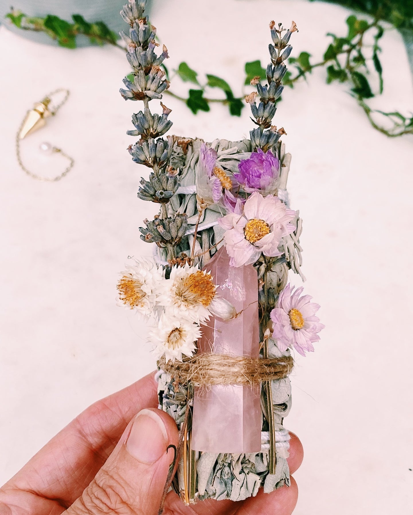 Crystal Smudge Stick