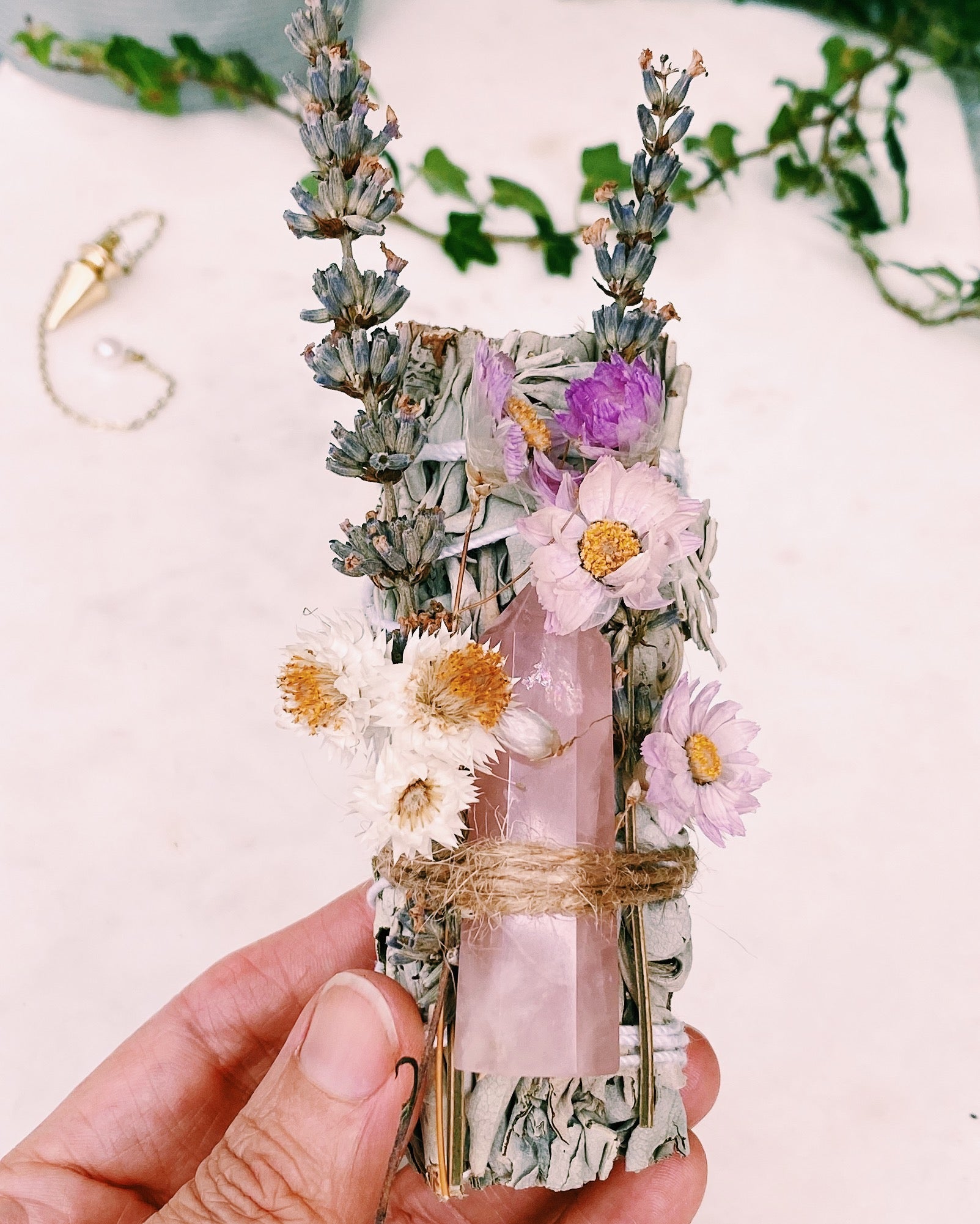 Crystal Smudge Stick