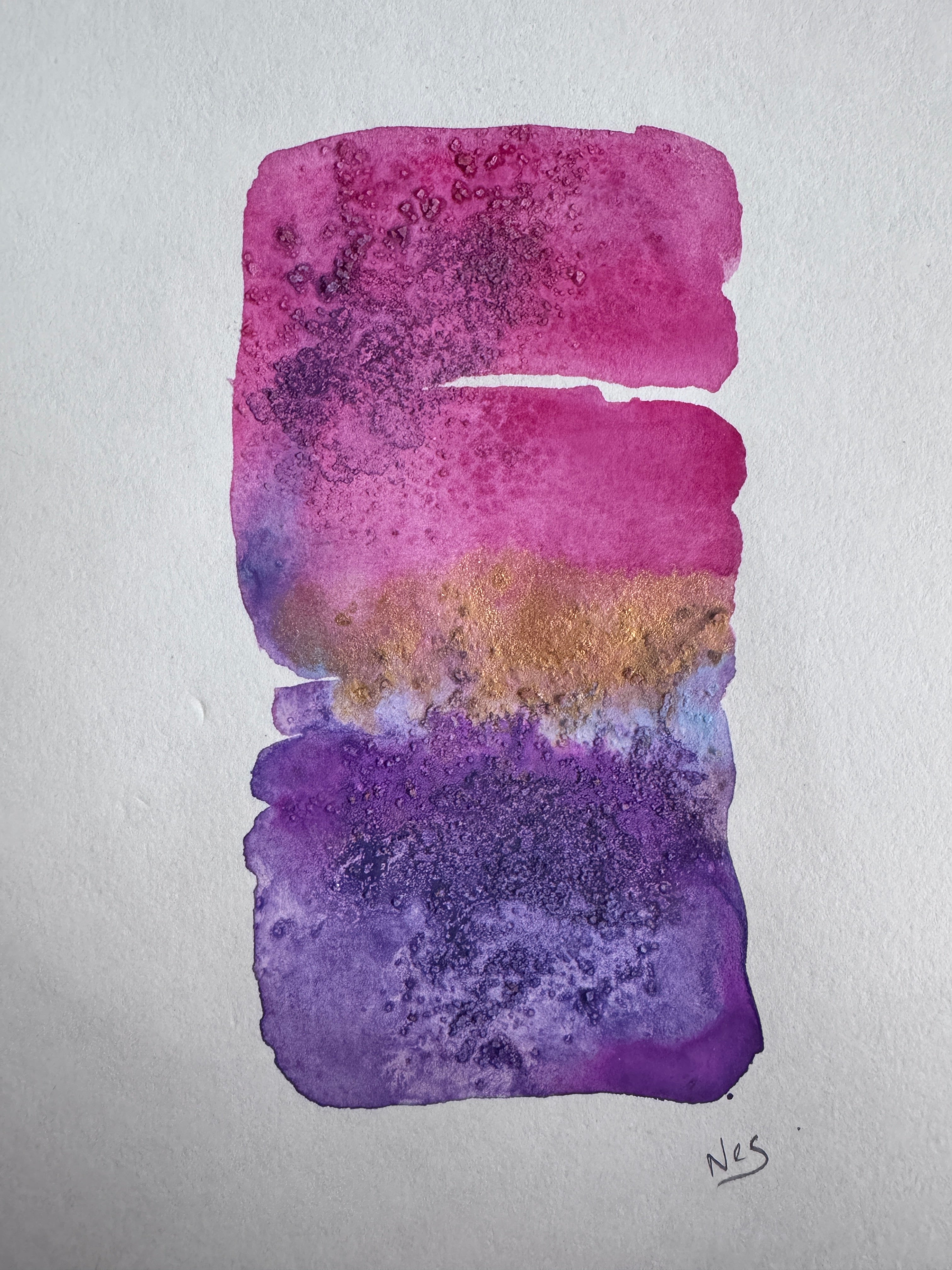Quiet Becoming Abstract Watercolour Artwork