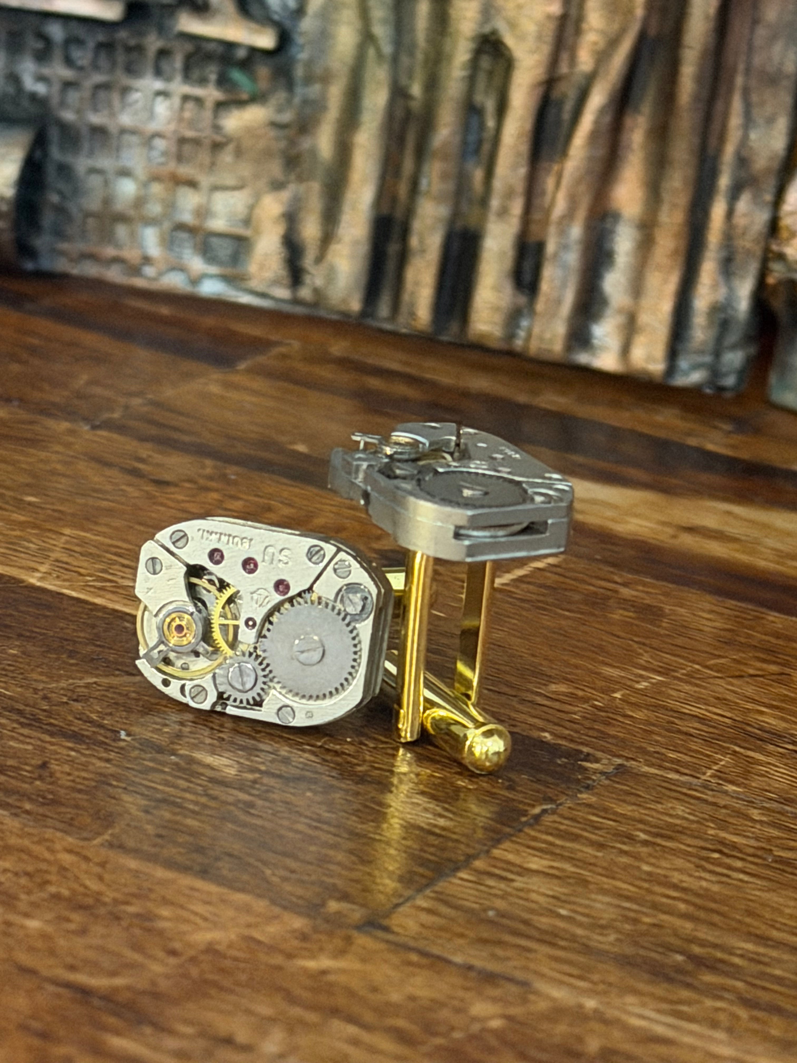 Steampunk Watch Movement Cufflinks