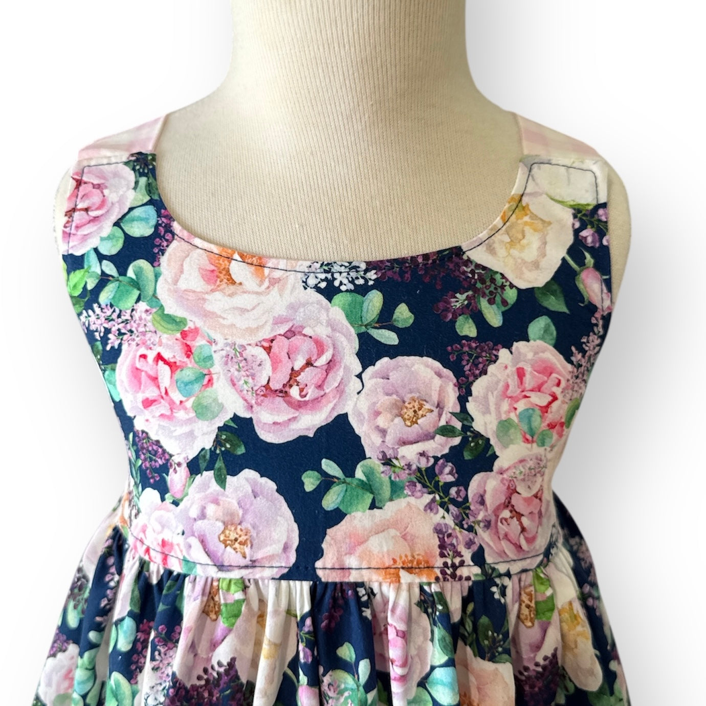SIZE 3 Navy Roses LOLA Dress