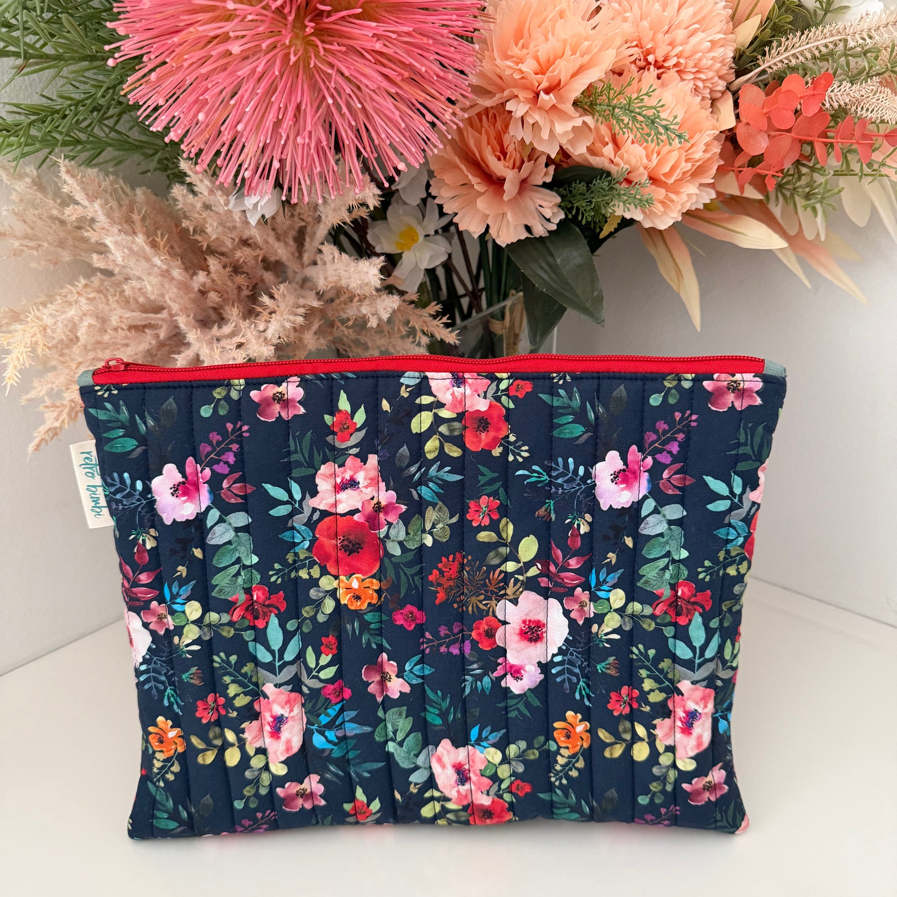 Quilted IPad Zipper Pouch - Various Designs