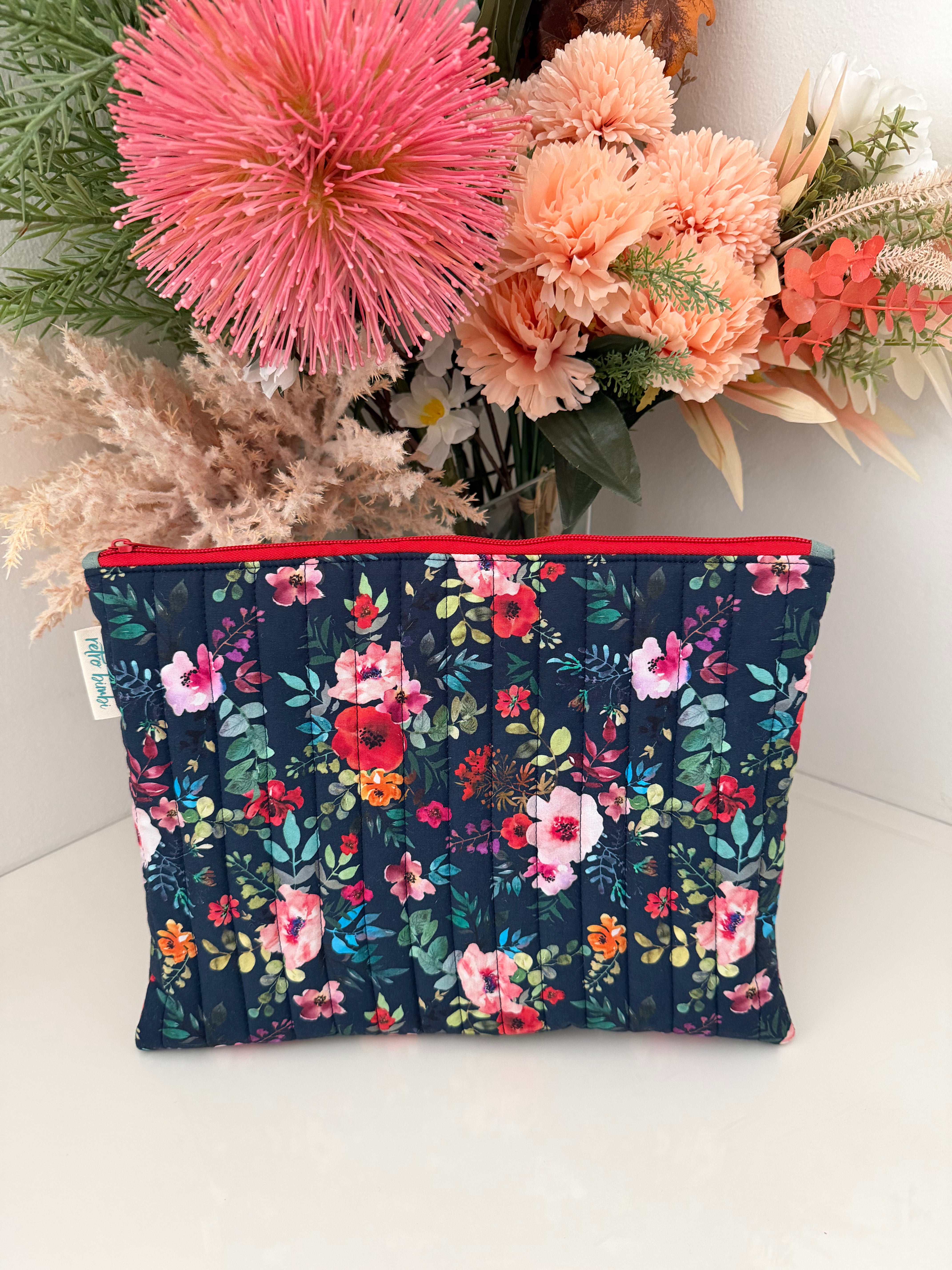 Quilted IPad Zipper Pouch - Various Designs